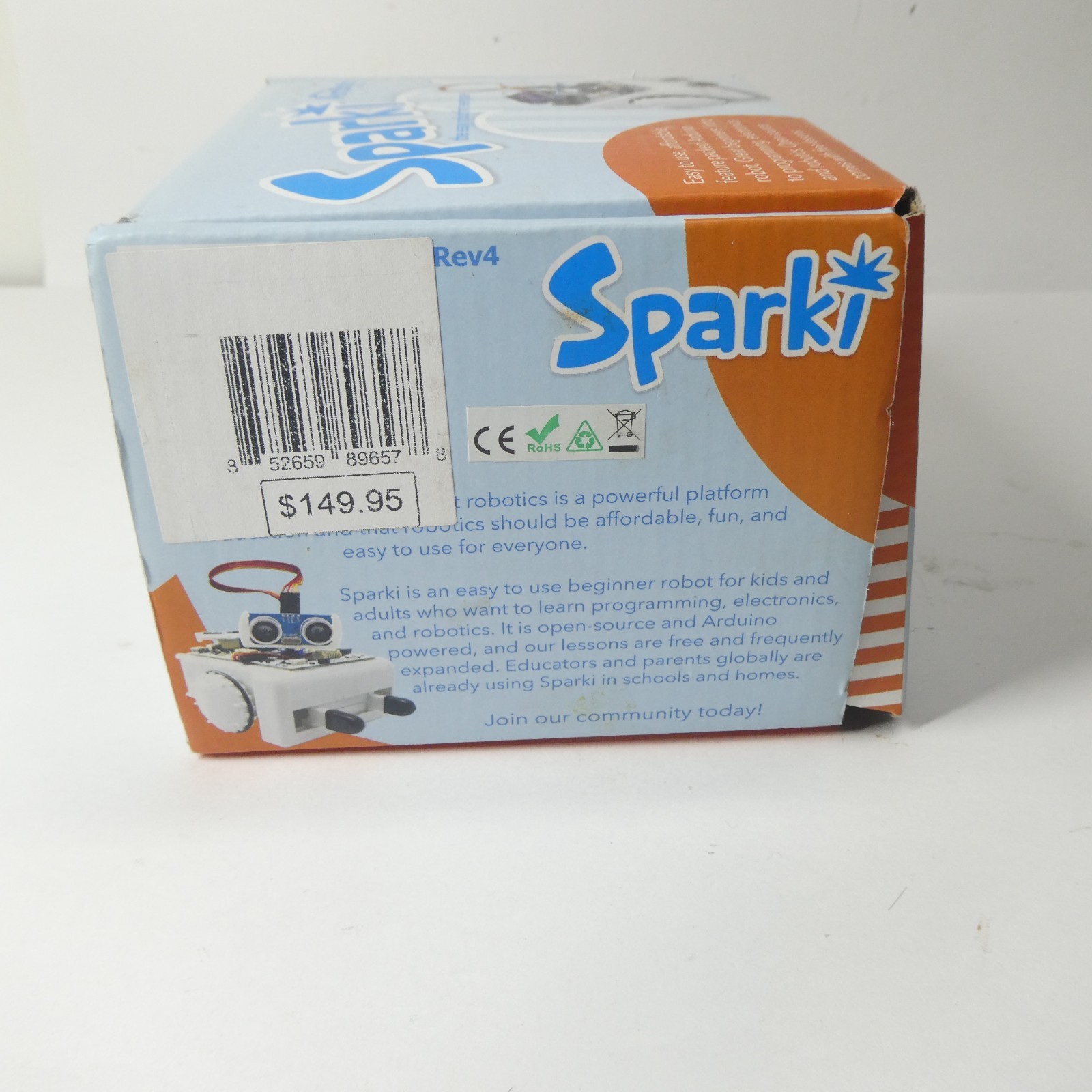Sparki Robot Kit ArcBotics Arduino STEM Coding UNTESTED