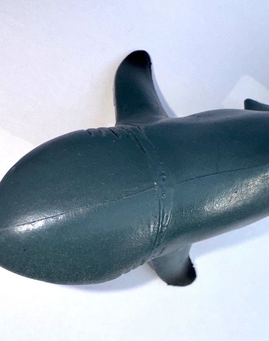 Ocean Animal Figure Lot – 22 Sharks + Dolphin + Beluga Whale– Toy Set