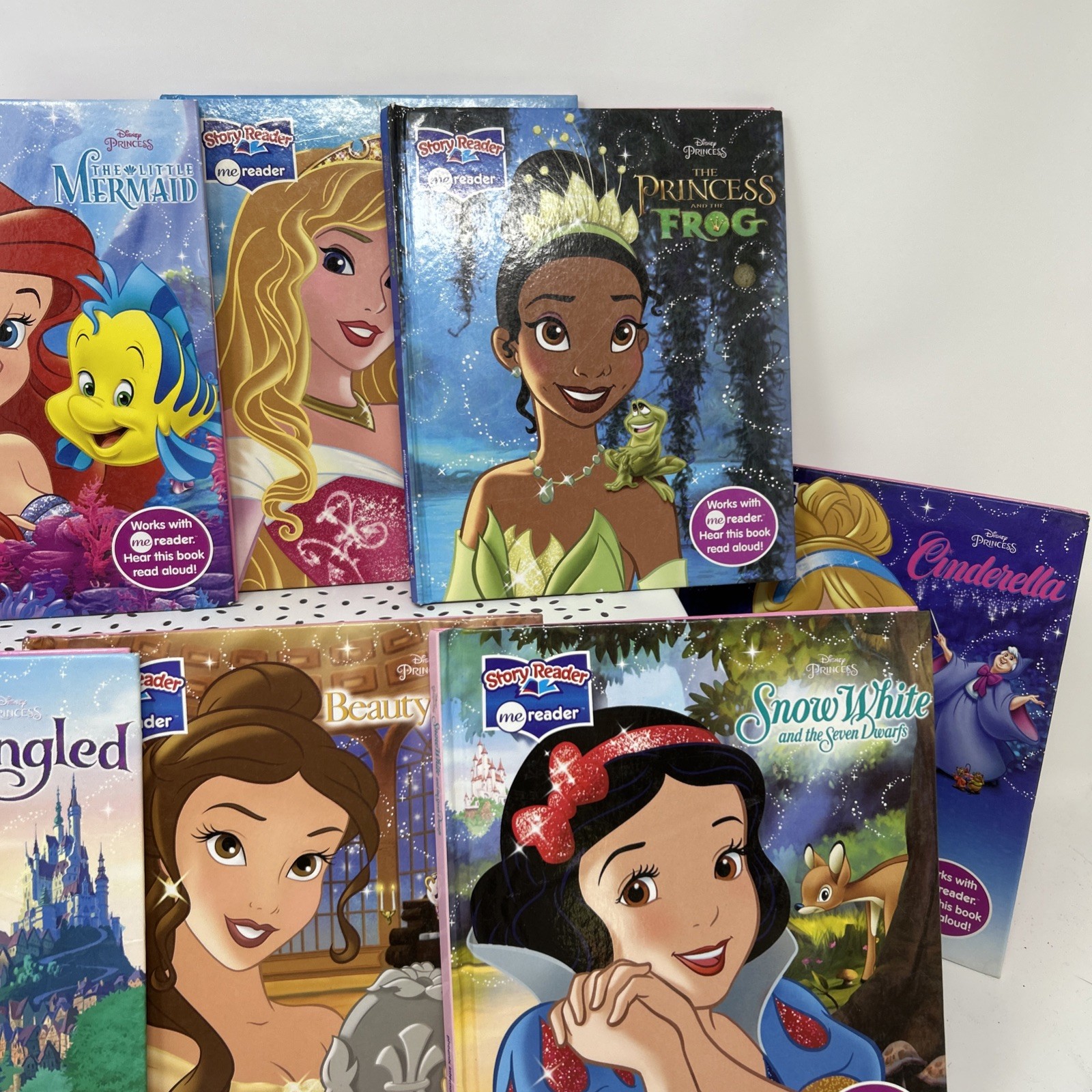 Disney Princess ME READER with 8 Books Electronic Story Reader/ Works Great!