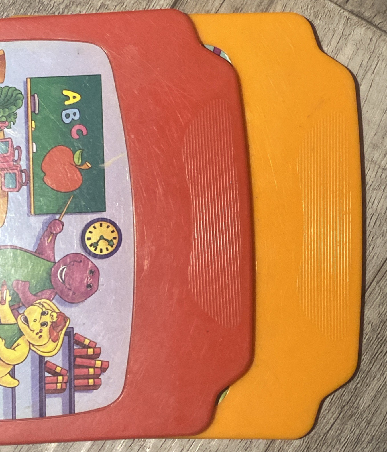 VINTAGE Barney And Friends Kids Learning Laptop Toy – 2 REPLACEMENT STORY CARDS