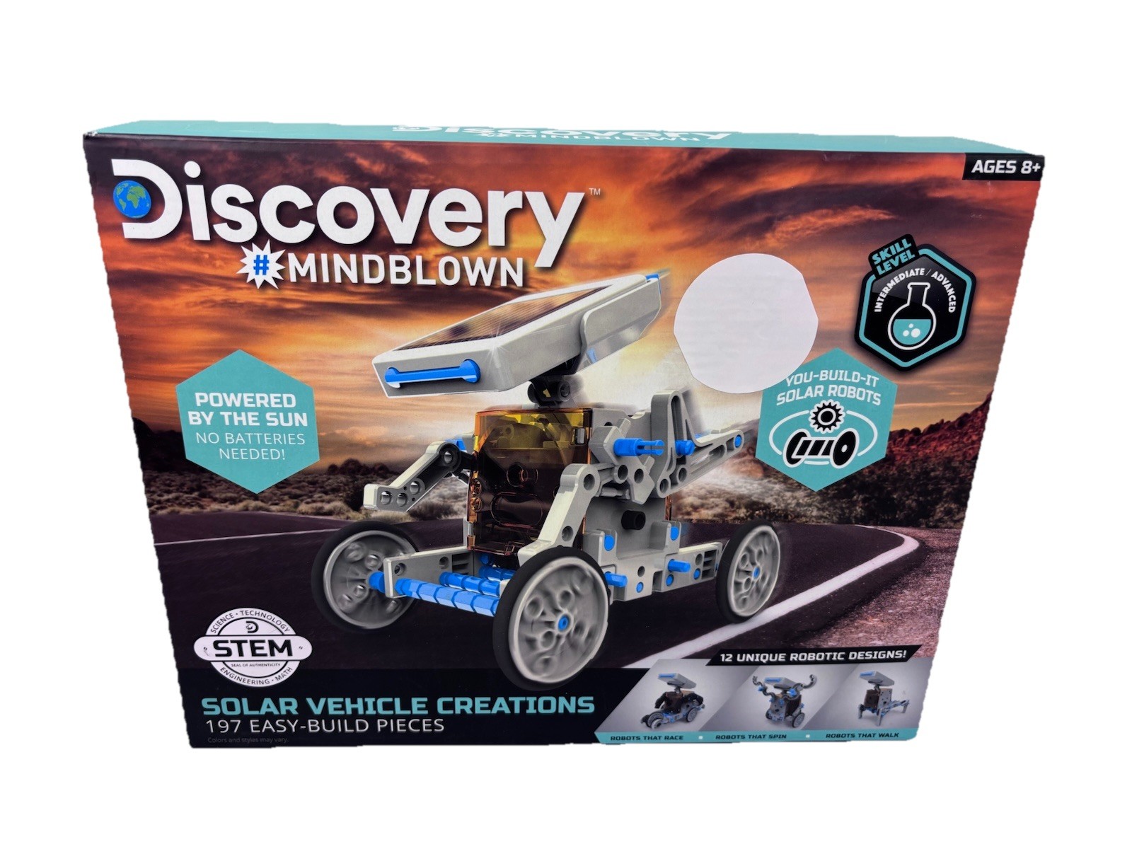 Discovery #Mindblown Solar Vehicle Creations, 197 Easy-Build-Pieces, 8+ & Up