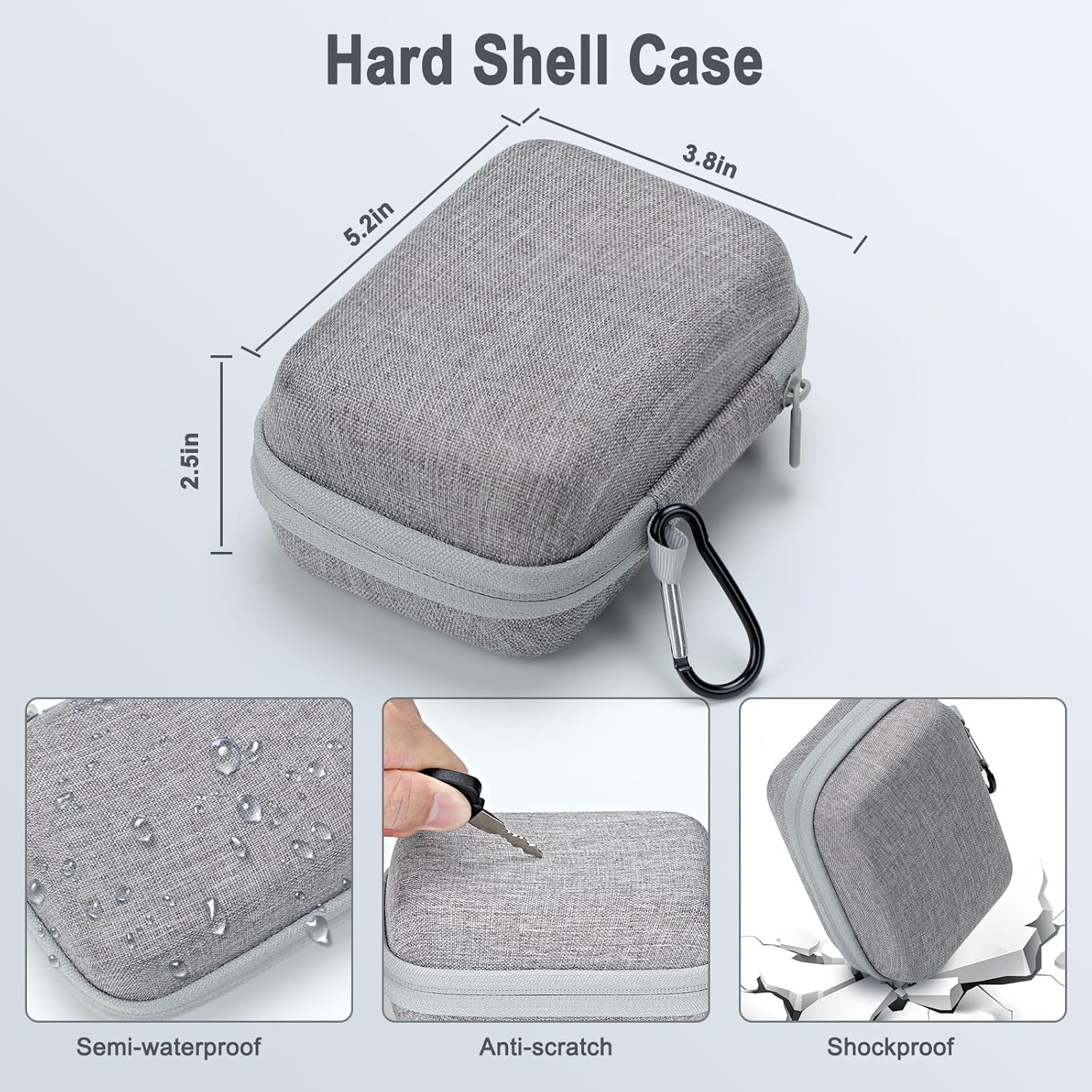 Hard Travel Case for Carson MicroBrite Plus 60x-120x LED Lighted Pocket Microsco