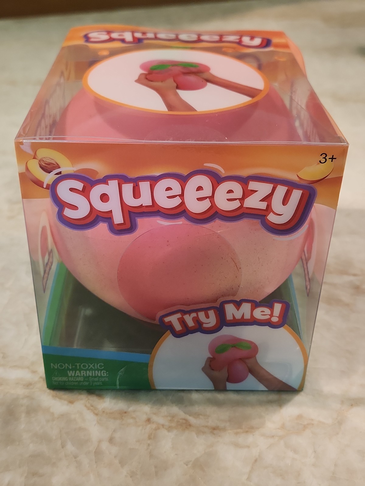Viral Sunny Days Jumbo Squeezy Peach – Squishy Toy Sensory Fun Stress Relief 🍑