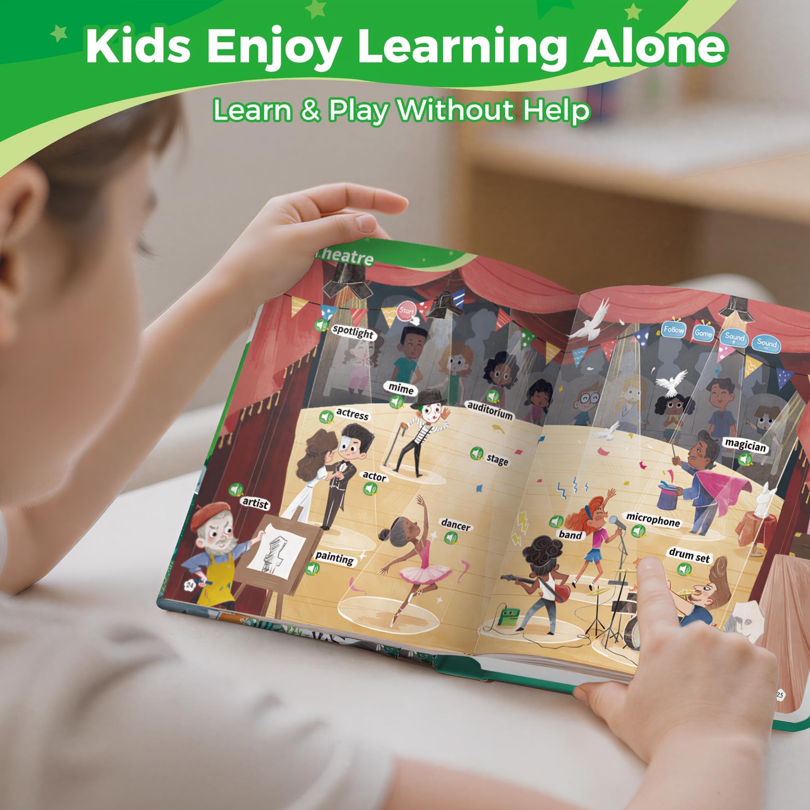 Interactive Learning Sound Book for Kids Ages 3-8 – 500 Core English Vocabula…