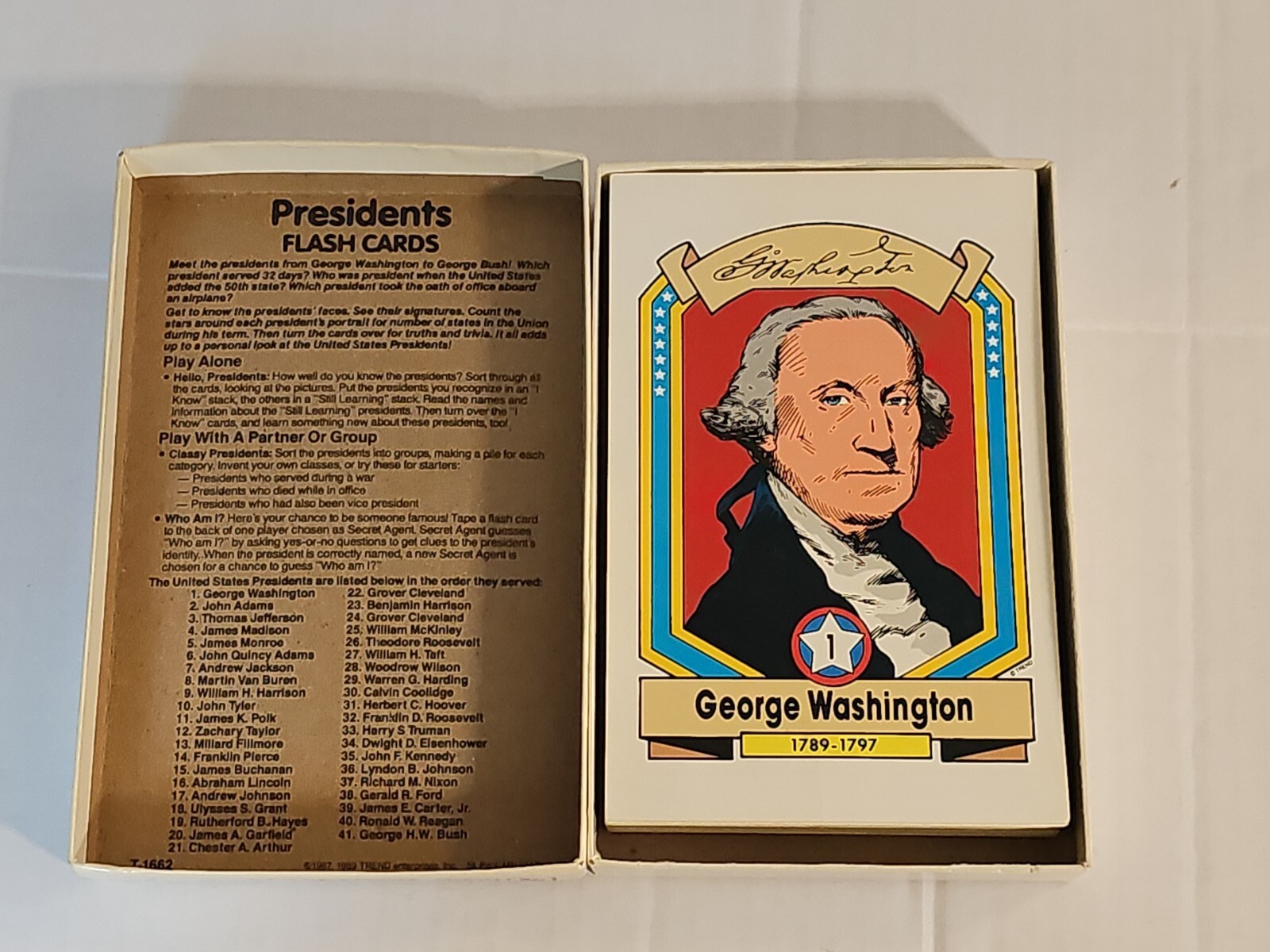 Trend Presidents of the United States Fun To Know Flash Cards