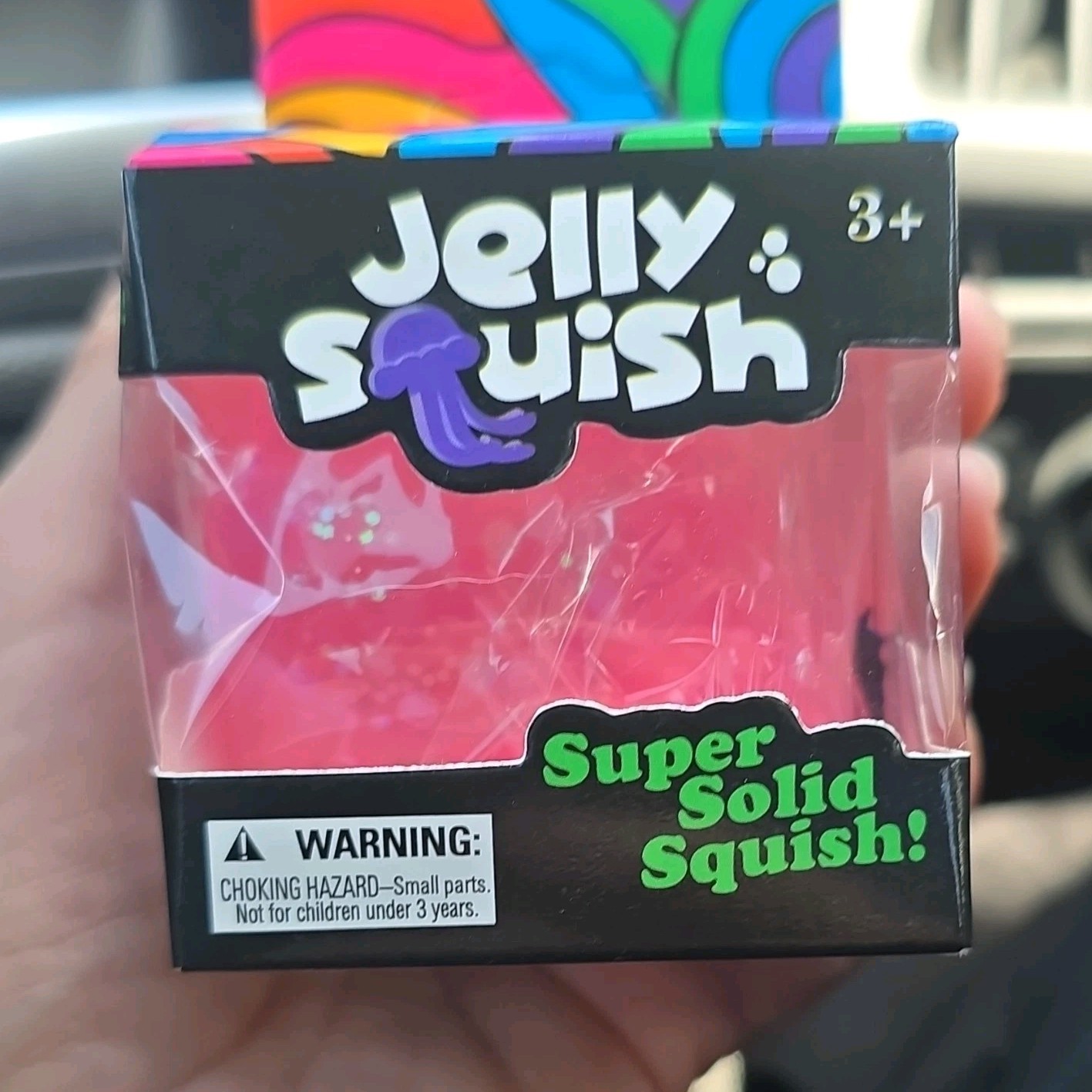Jelly Squish Pink Super Solid Tactile Squeeze Toy Jellyfish Sensory 3-7 Years