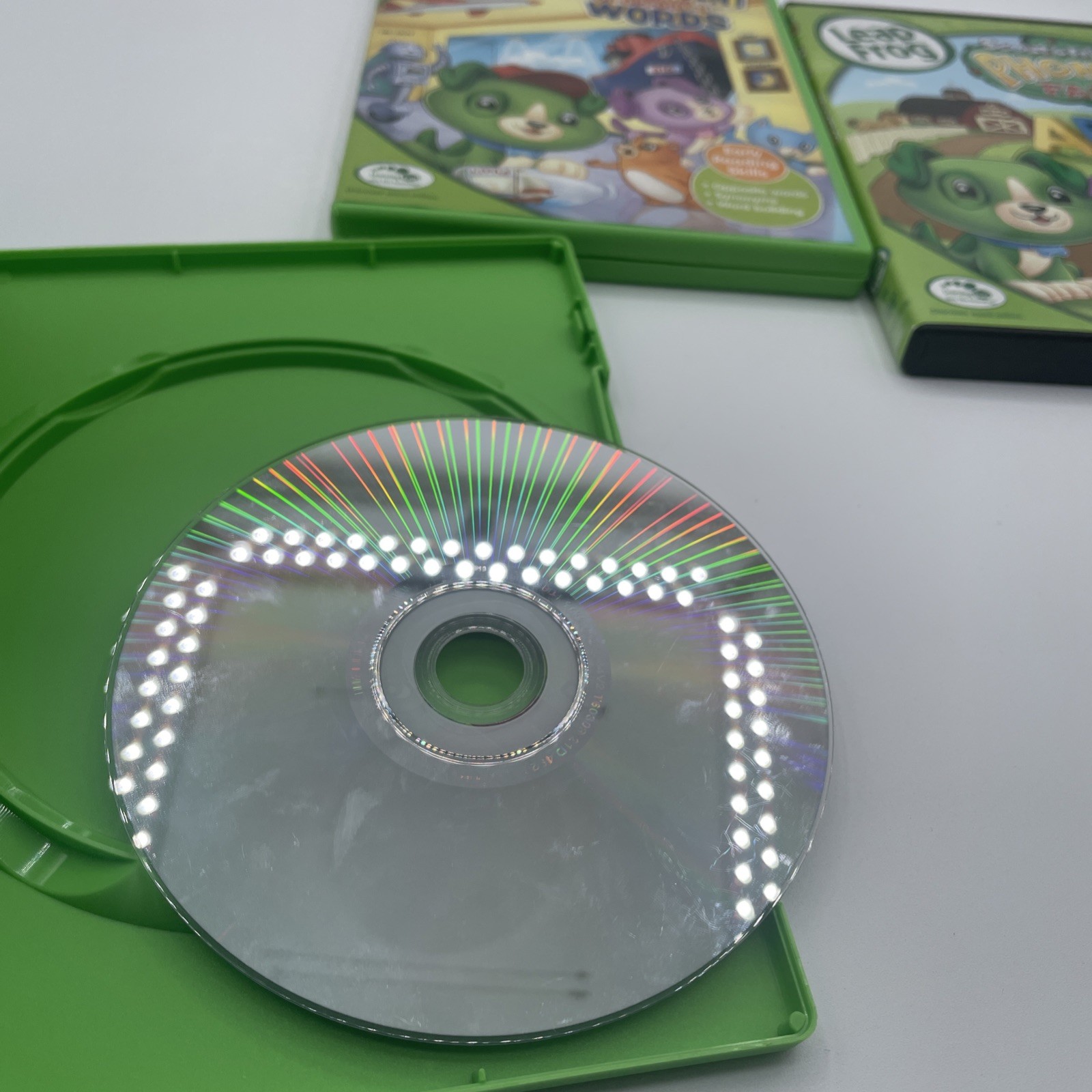 Leap Frog Learn With Leap 10 DVD Set With 6 Books Leaped Reader Pen w USB READ