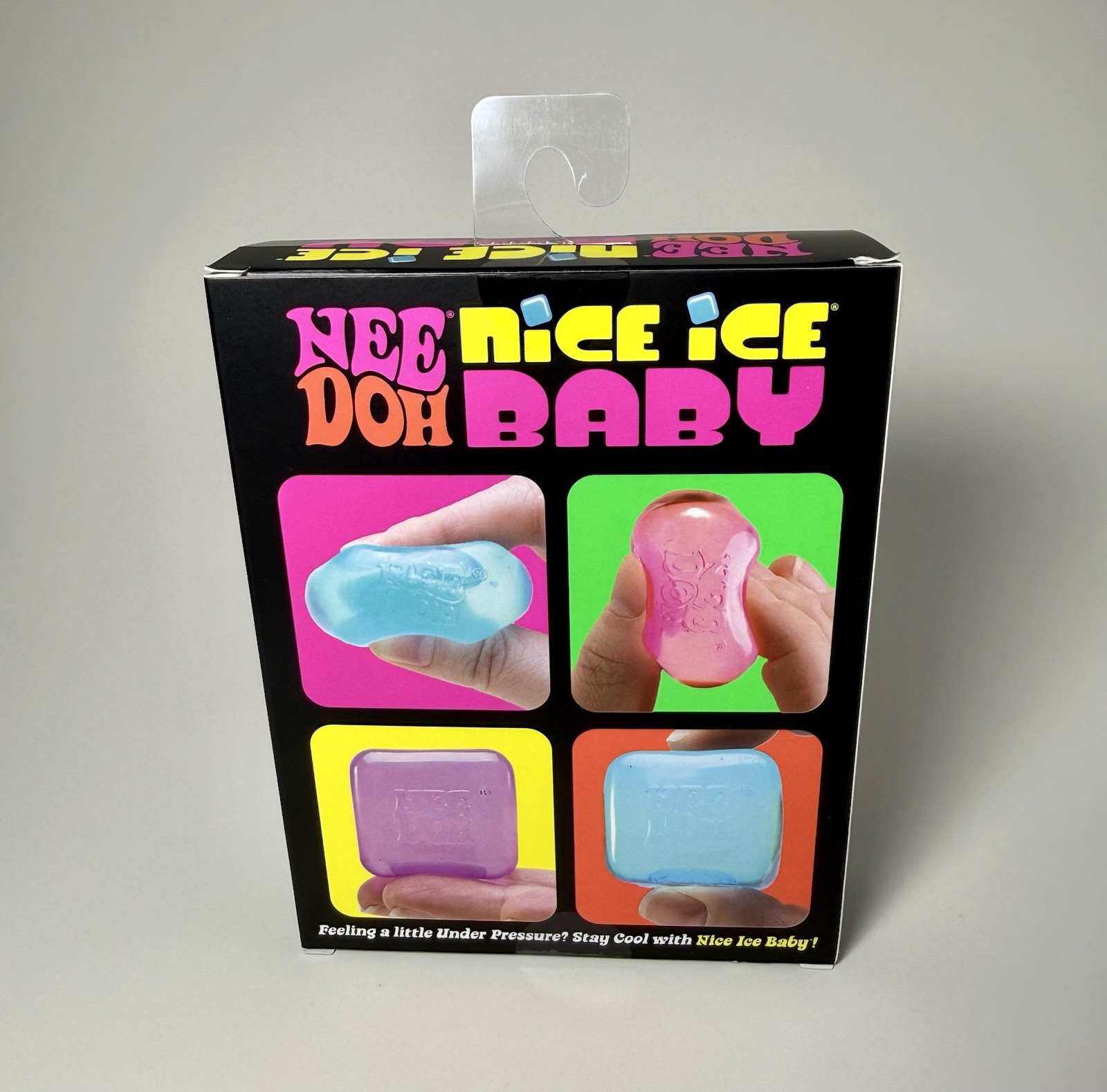 New NeeDoh Nice Ice Baby Sensory Squish Cube Super Solid Stress Toy 4 Cube Pack
