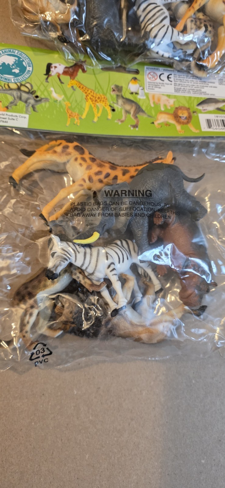 World Animal Collection, Wildlife Playset, 2 Packs ( 6 Pcs each/pk )