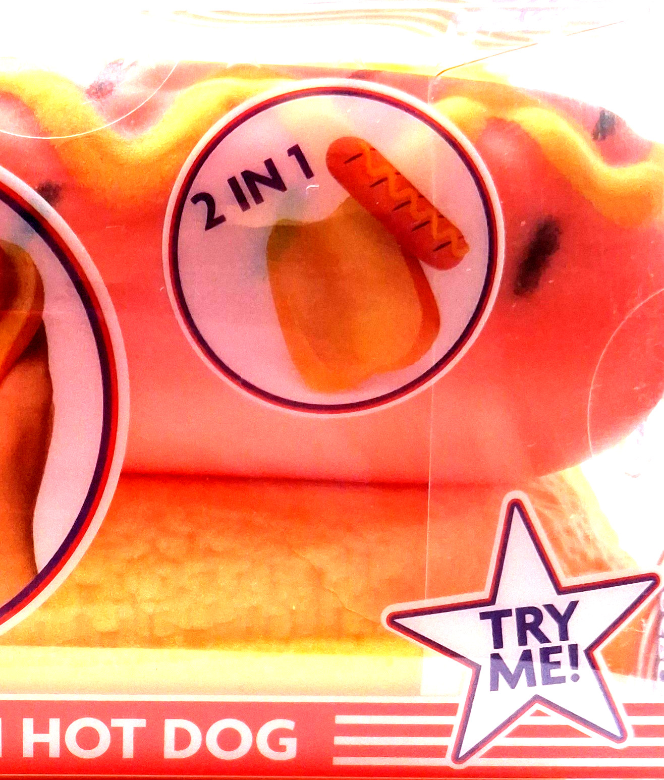 Sunny Days Squish Hot Dog 2-in-1 Squishy Sensory Soft Fun Toy Viral Squeeze