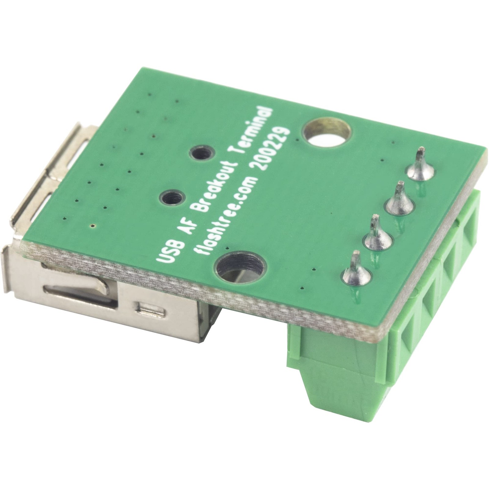 USB 2.0 Type A Female to Terminal Screw A Breakout Board (10pcs)