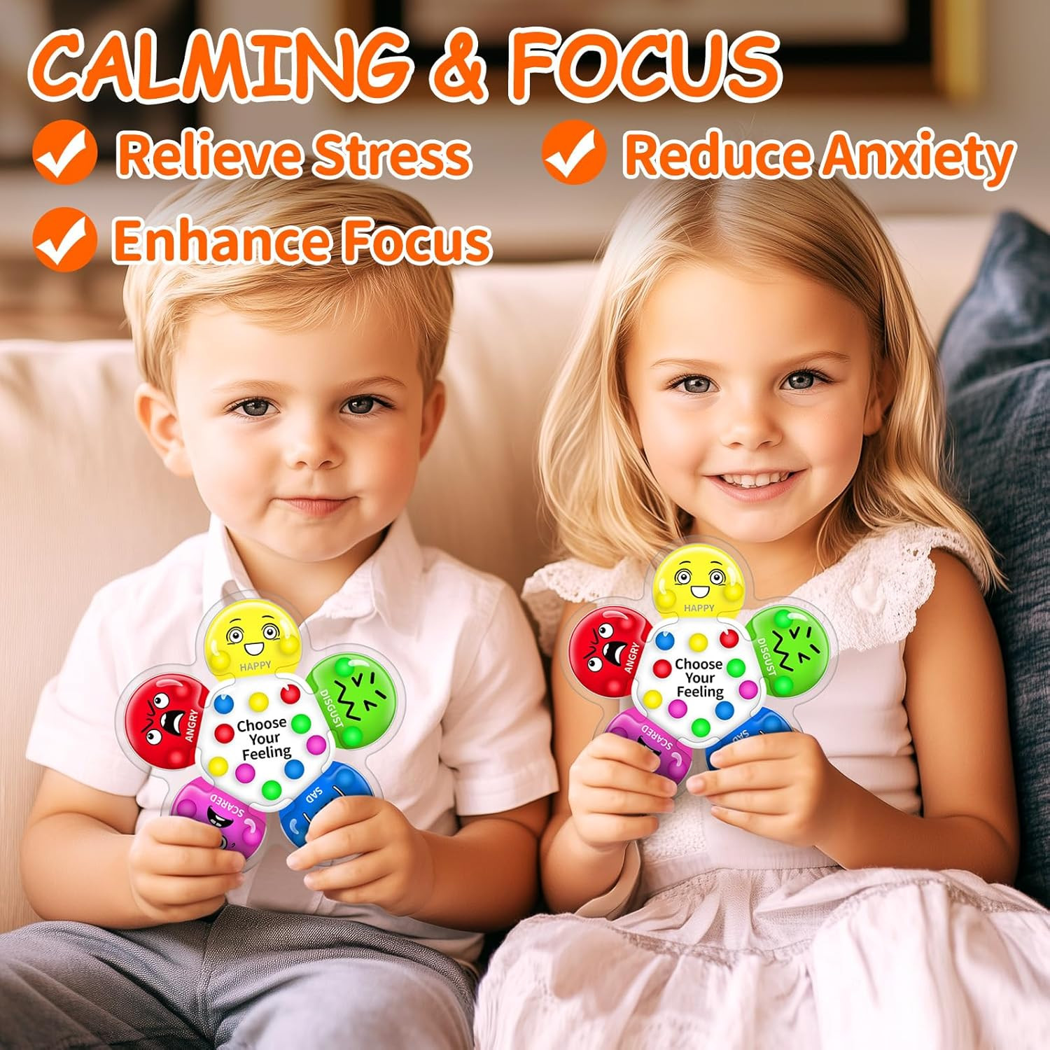 Color Sorting Sensory Toys for Kids with Autism, Autistic 5-7, Gifts for Kids, F