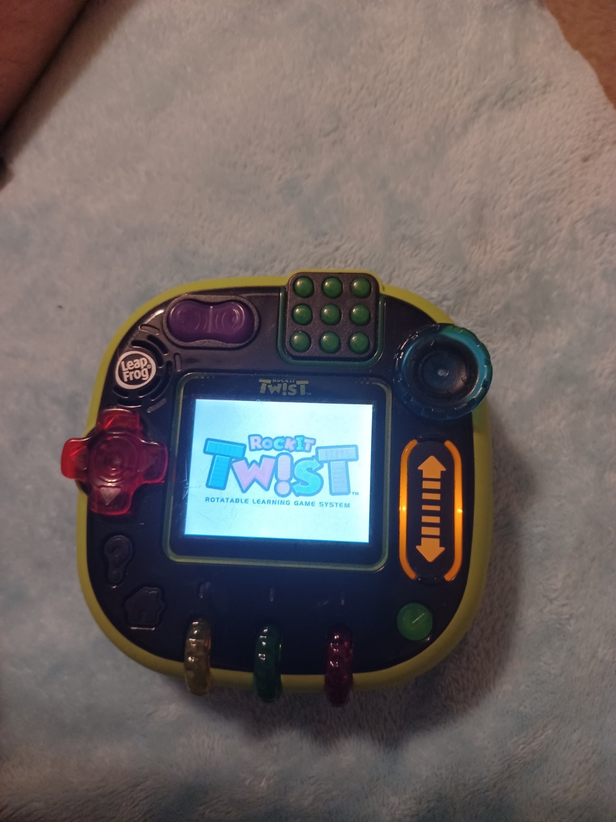 Leapfrog Rockit Twist Black/Green Button Control Handheld Learning Game System