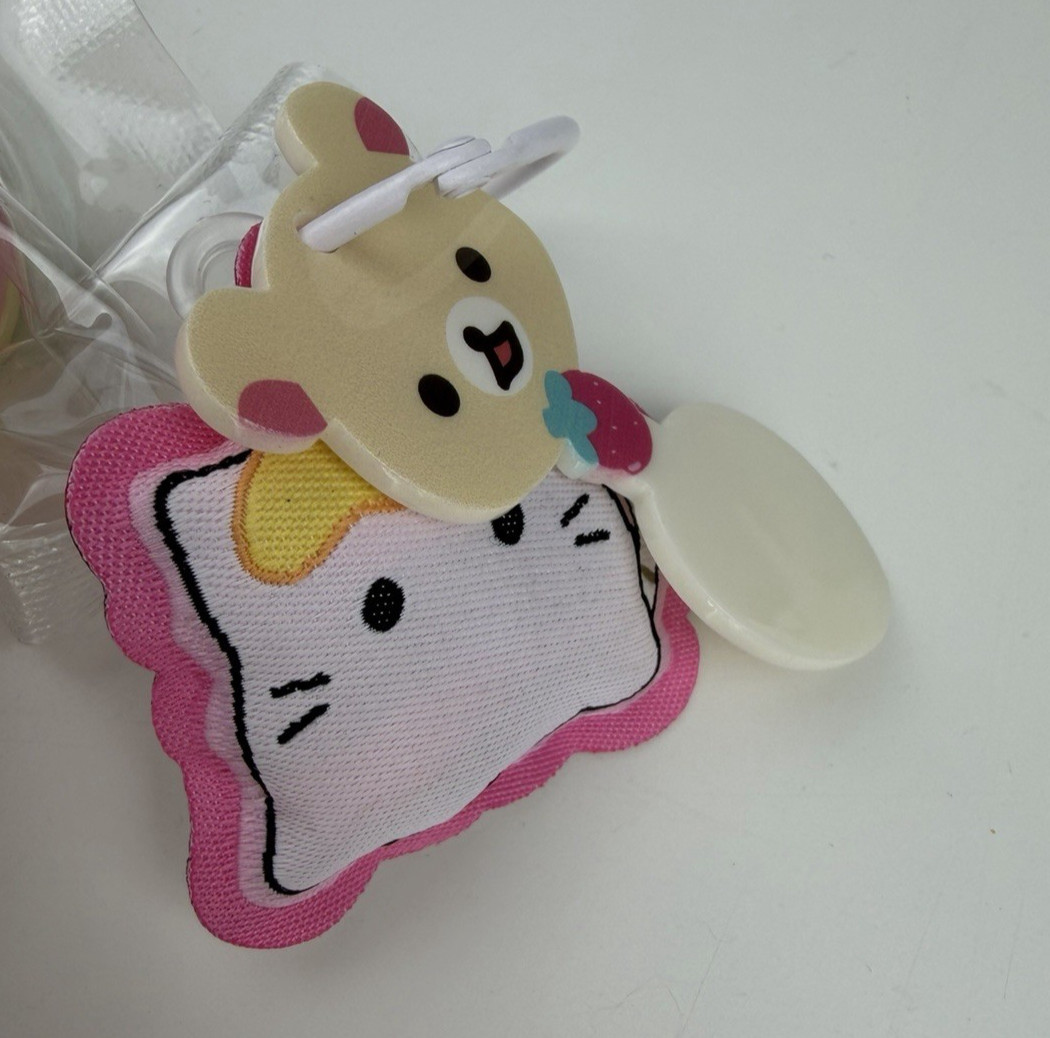 Handmade Taba Squishy Three-Layer Teddy Bear with Charms 5.5 ounce
