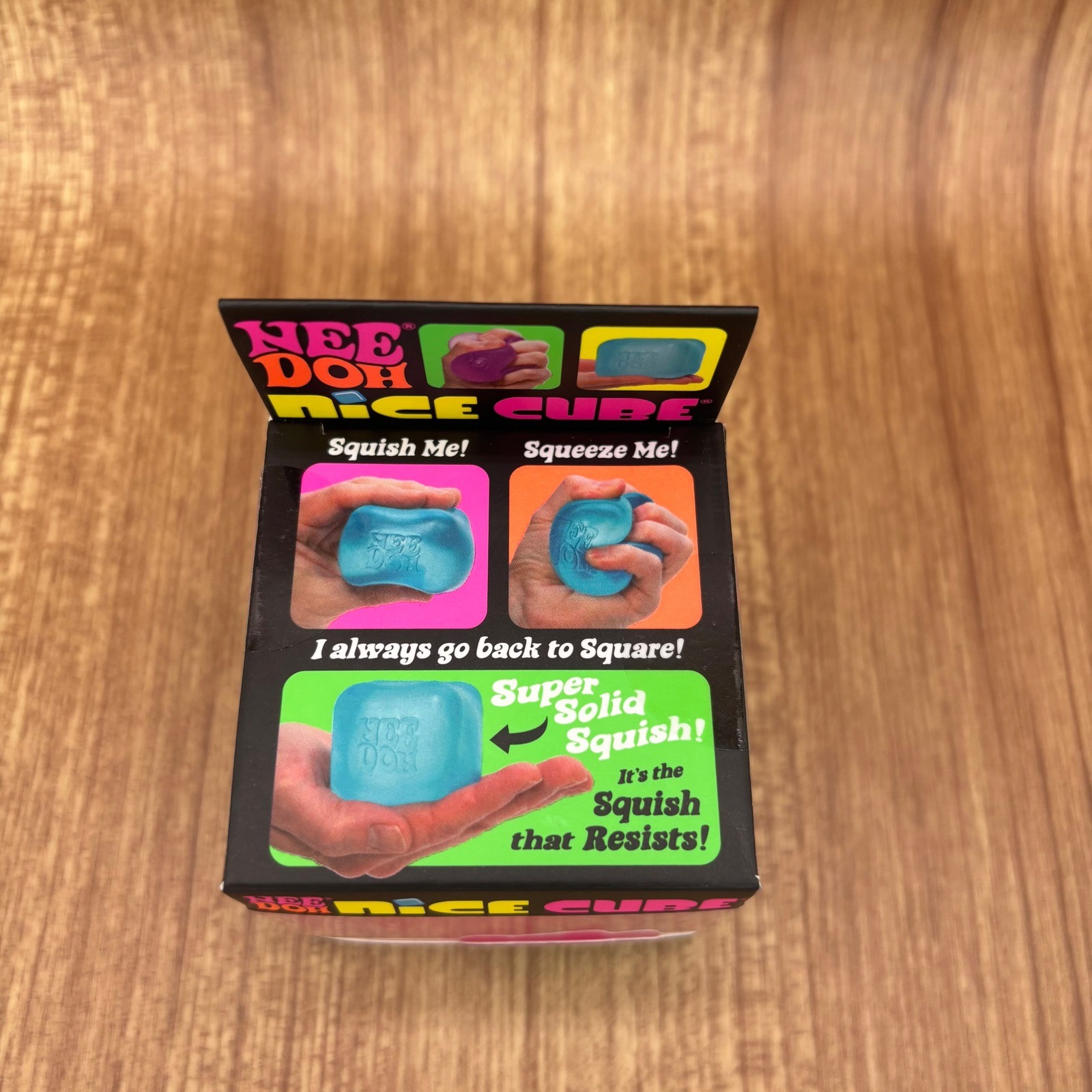 Schylling NeeDoh Nice Cube Unisex OS Pink Super Solid Squish Fidget Toy NEW