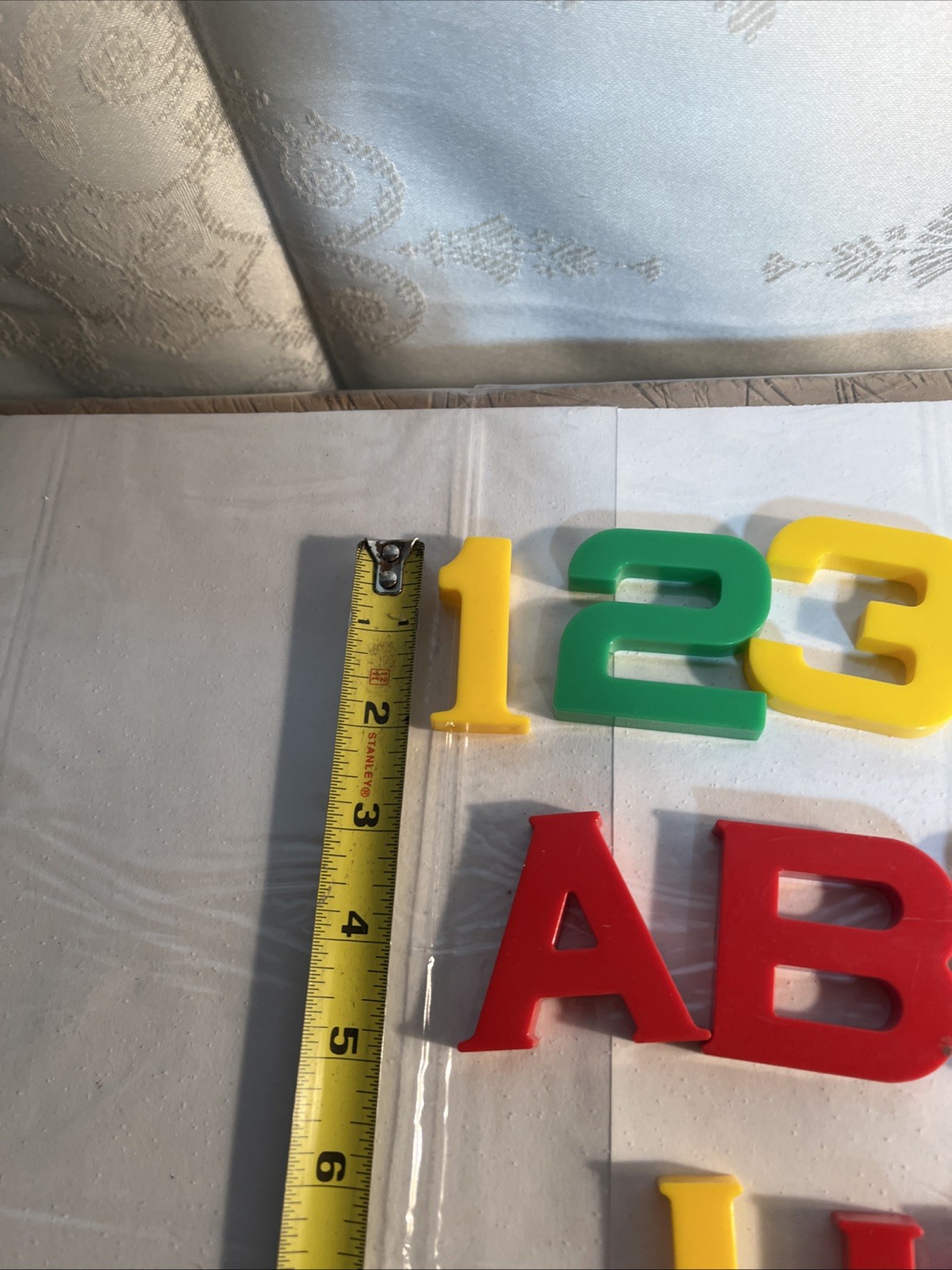 Vintage 40 Piece Childrens IDEAL BRAND Plastic Alphabet Letters 2”Educational