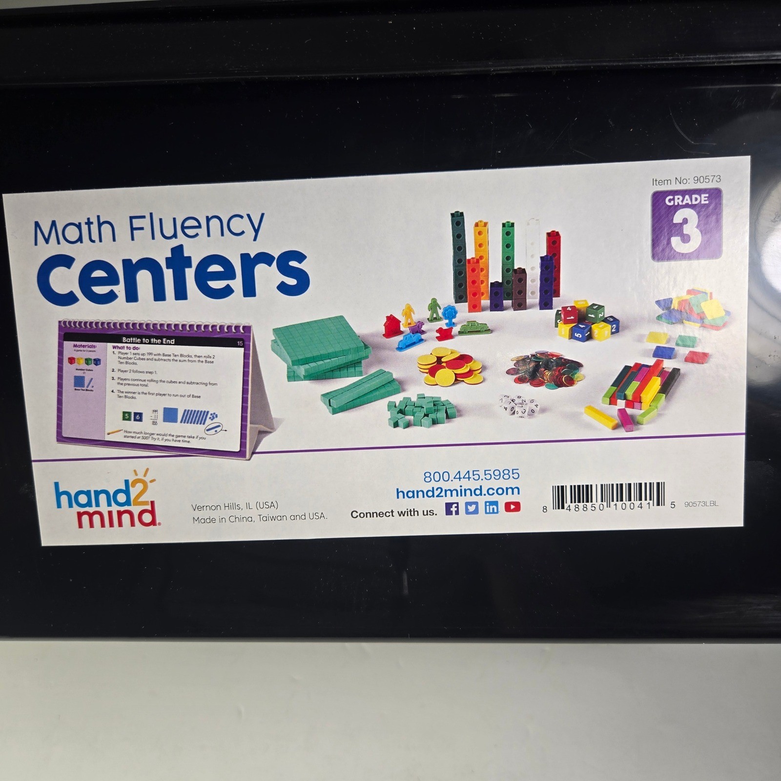 Hand2Mind Math Fluency Centers Grade 3 Learning Kit 90573