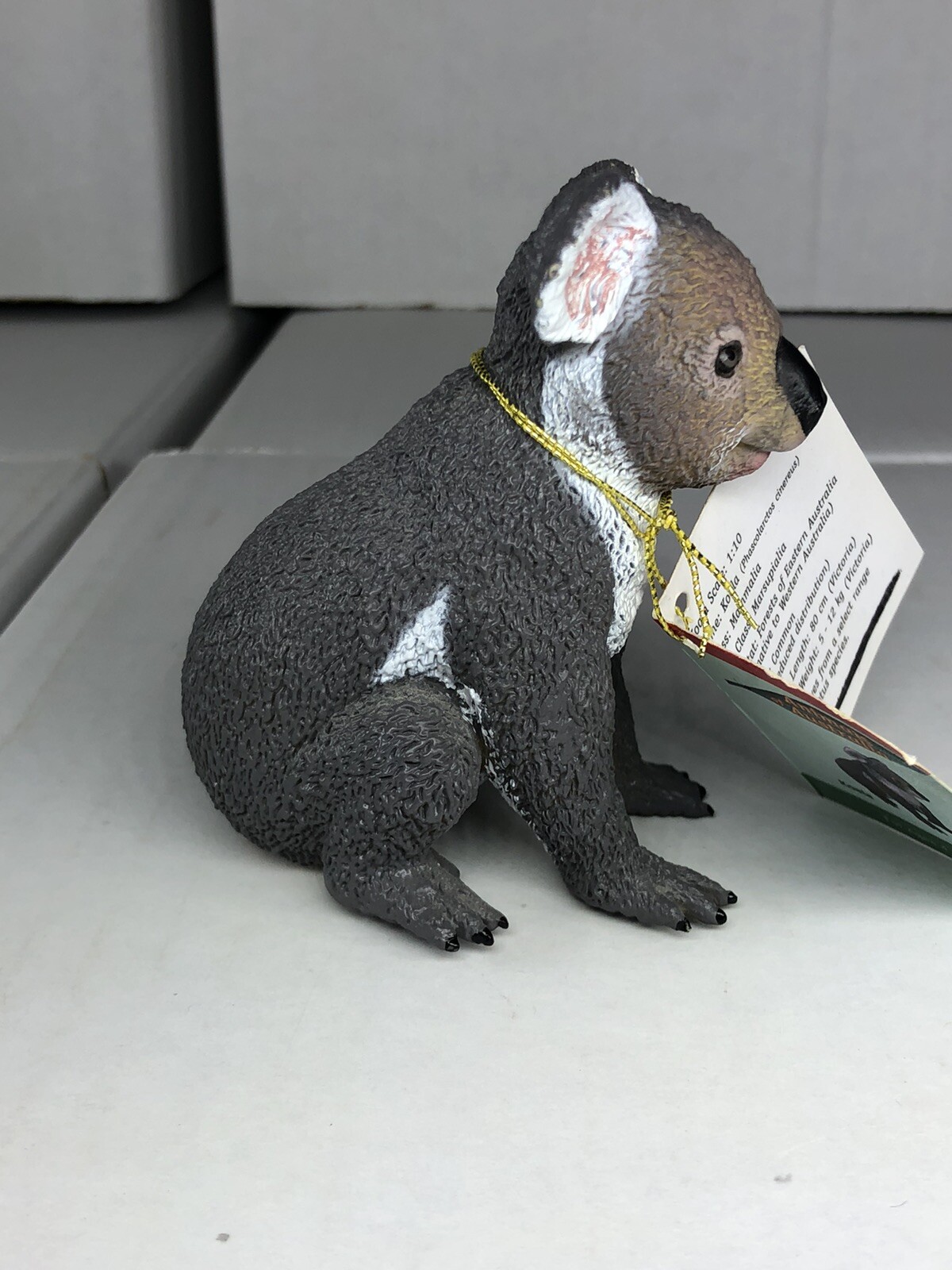 Koala Bear Science and Nature Australia Vinyl Toy Figure New With Tag Gray