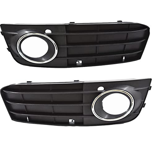 Front Bumper Fog Light Grille Grill Cover Replacement for A4 B8 A4L 2009-2012