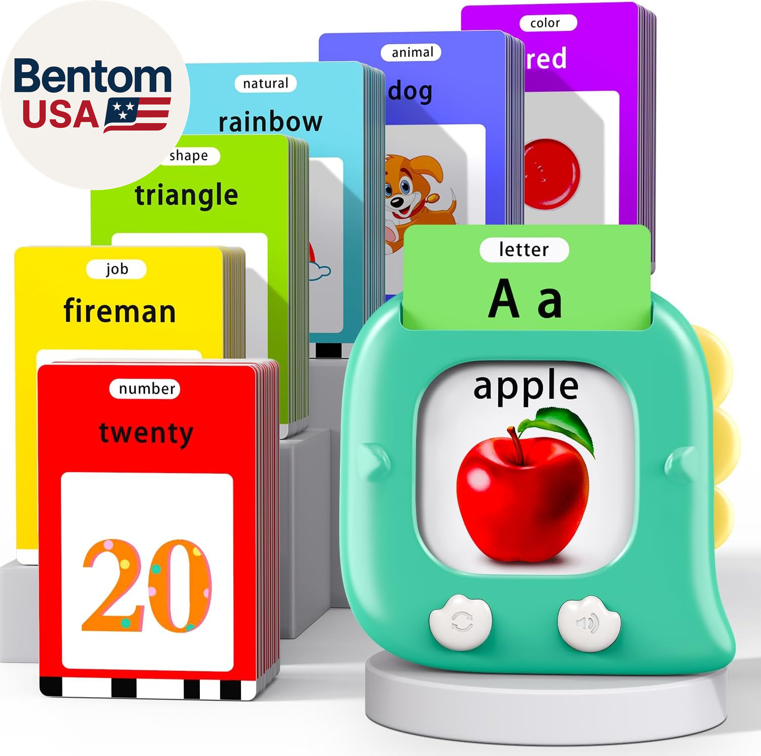 Kidzdo Talking Flashcards for Toddlers 1 2 3 4 5 6 Years Old, 520 English Sight