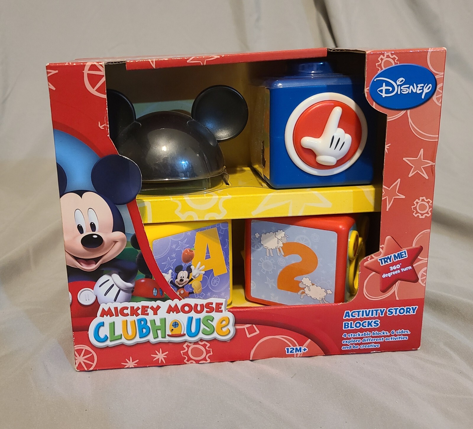 Mickey Mouse Clubhouse Activity Story Blocks 4 Blocks 6 Slides Ages 12m+ New