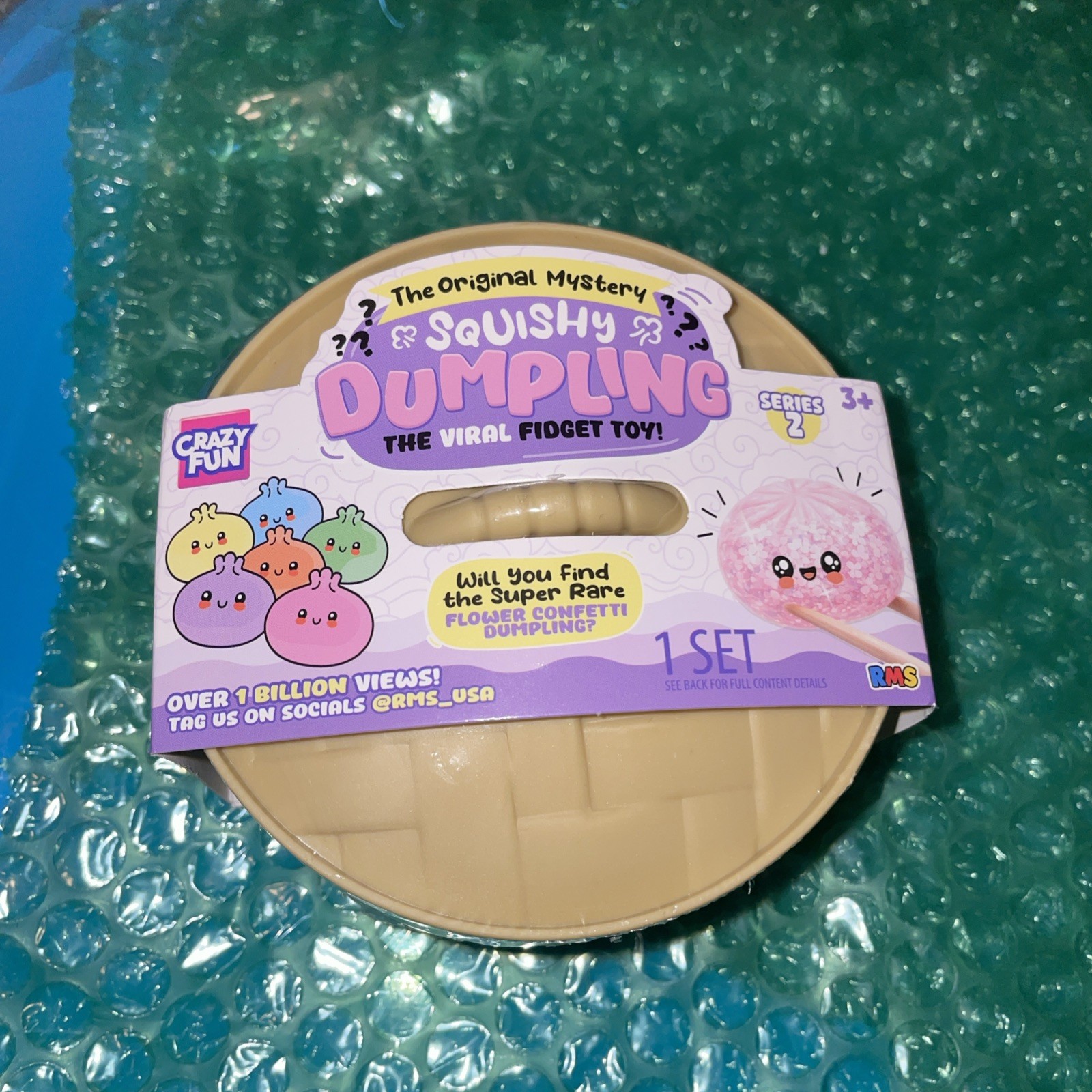 RMS Squishy Mystery Dumpling FLOWER CONFETTI Series 2 VIRAL Fidget TikTok NEW