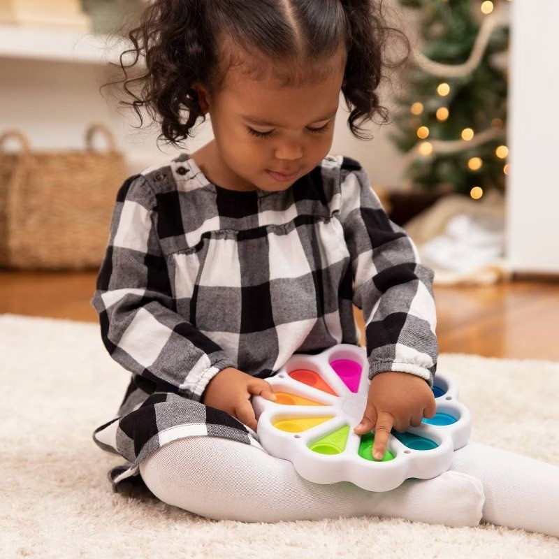Dimpl Digits Toy: Language Skills, Shapes and Colors, Memory Skills, Silicone