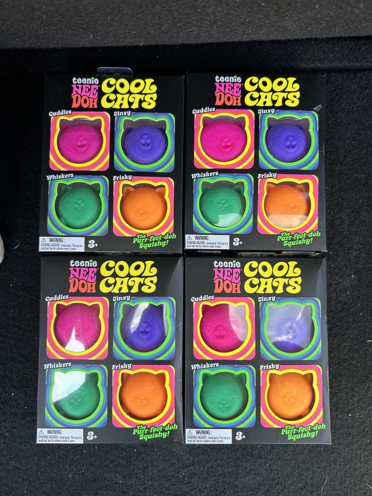 Teenie NeeDoh Cool Cats 4 Pack lot of 4 BRAND NEW