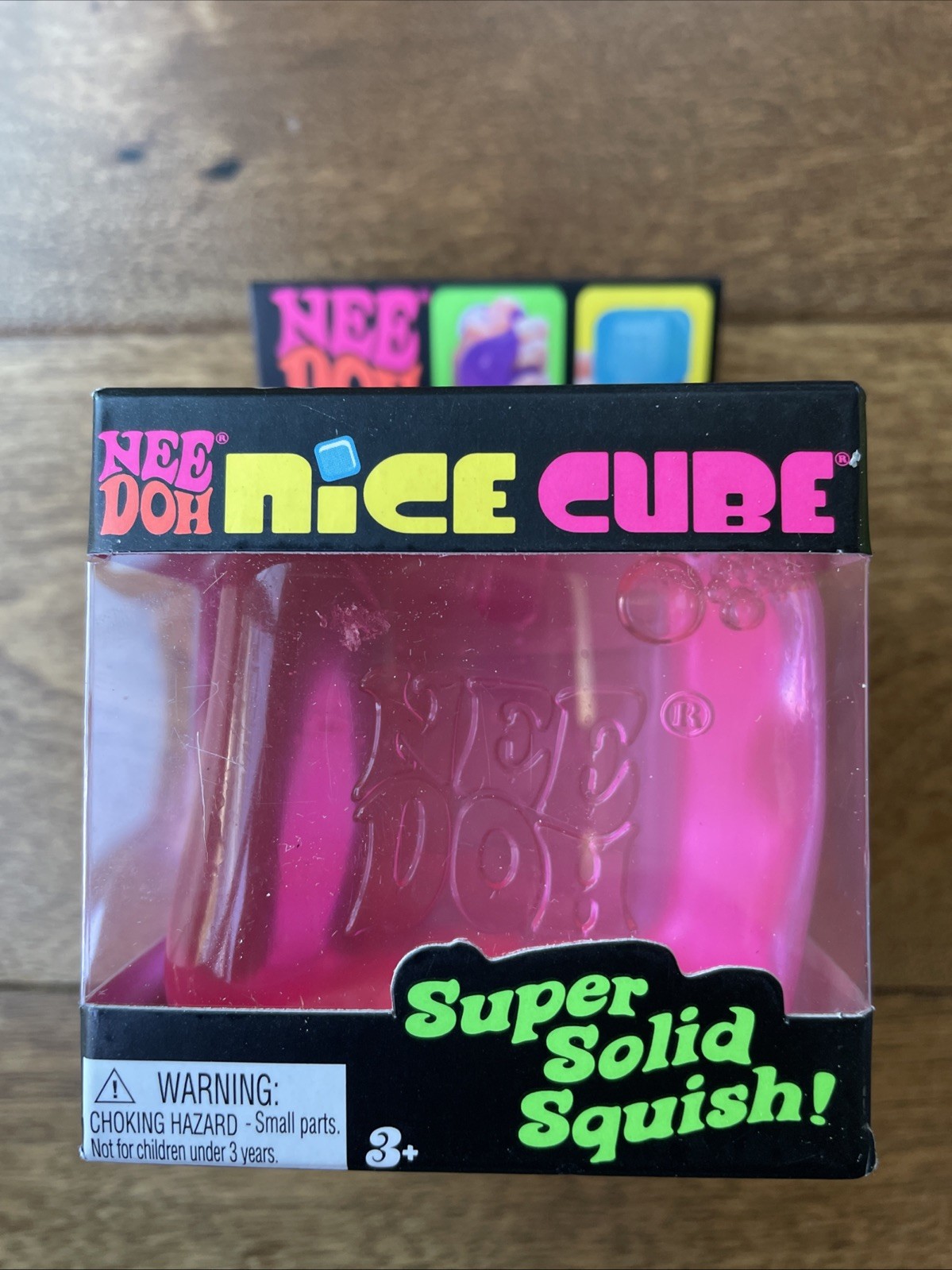 New Nee Doh Nice Cube Pink Super Solid Squish