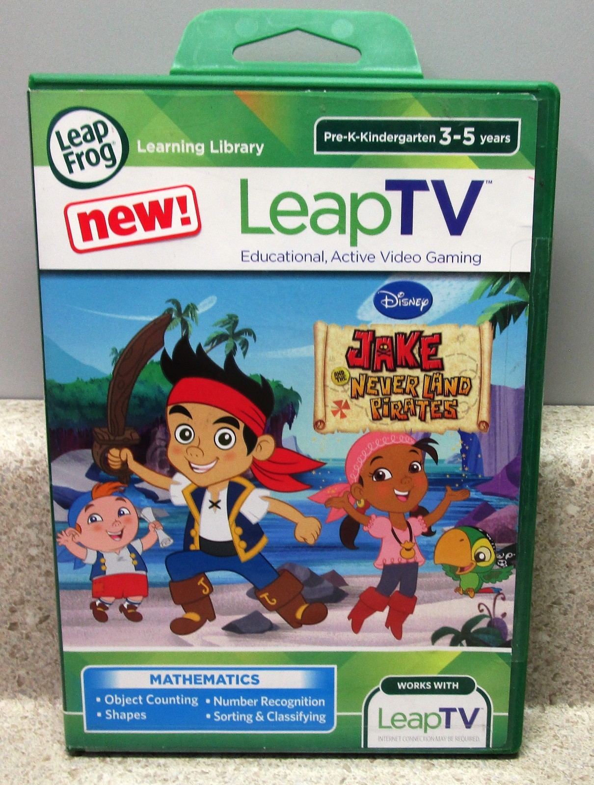 NEW/SEALED LEAP FROG LEAPTV DISNEY JAKE NEVERLAND PIRATES
