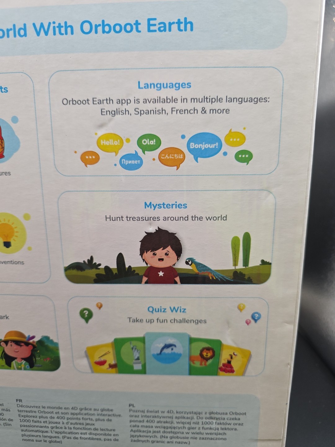 Orboot Earth by PlayShifu Augmented Reality Interactive Globe for Kids STEM Toy
