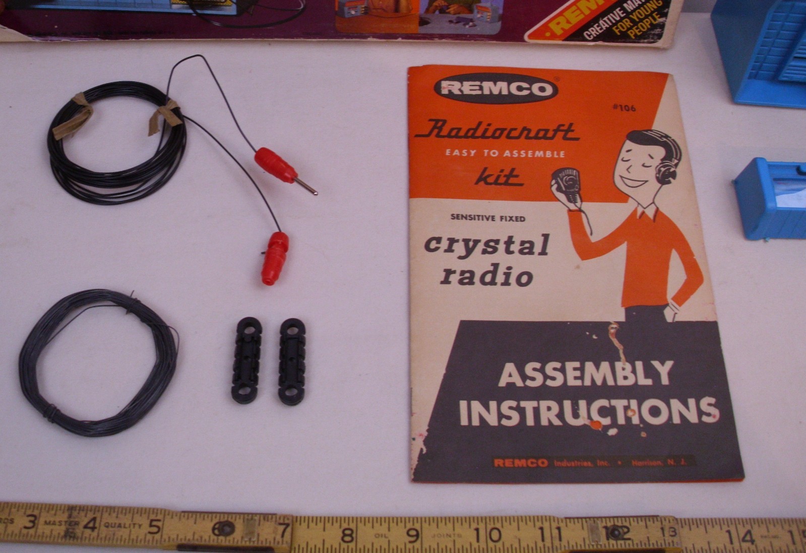 REMCO CRYSTAL RADIO KIT MASTERS SCIENCE BOXED 1960s #106