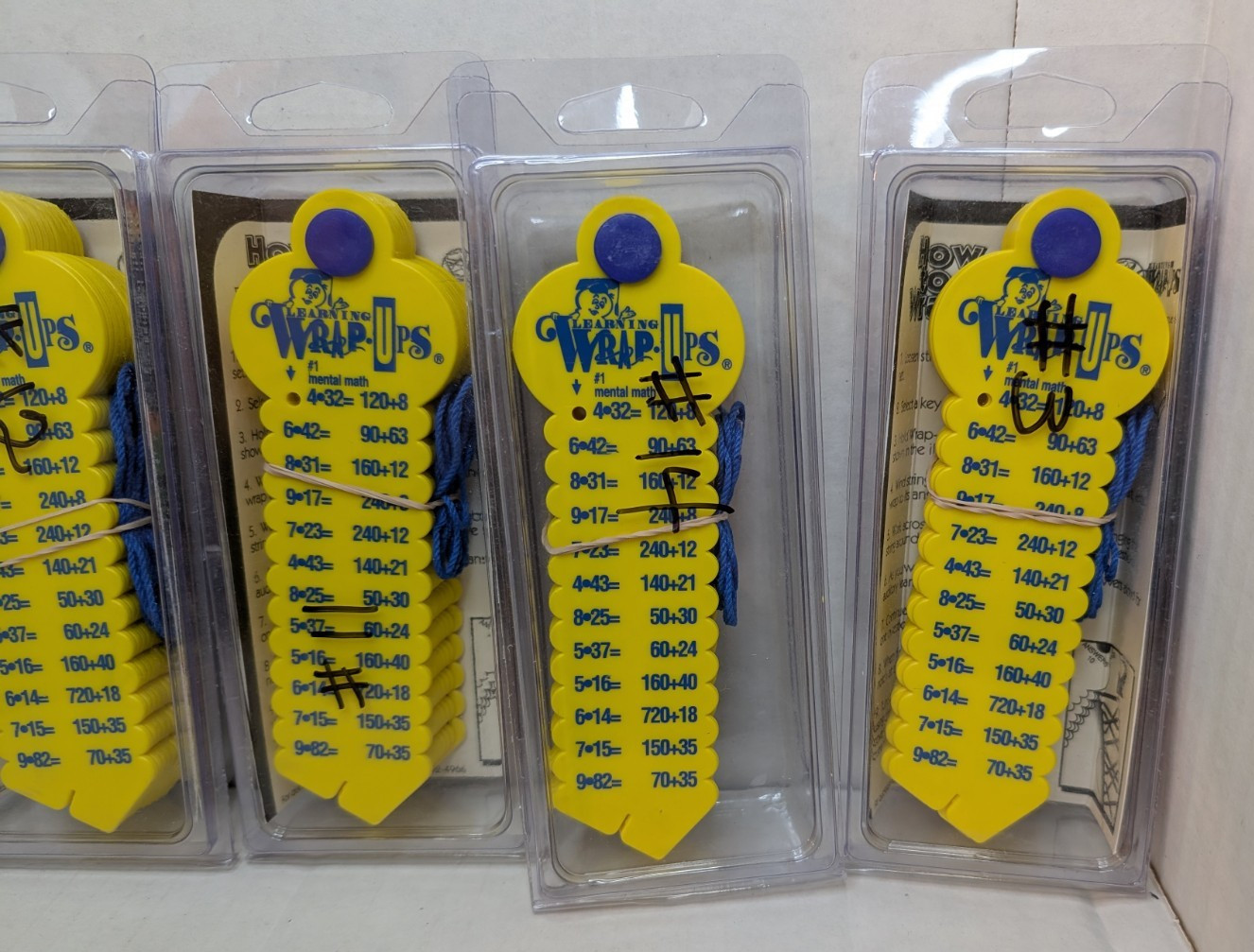 5 Learning Wrap-Ups Basic Math – Self Correcting Educational Homeschool LOT OF 5