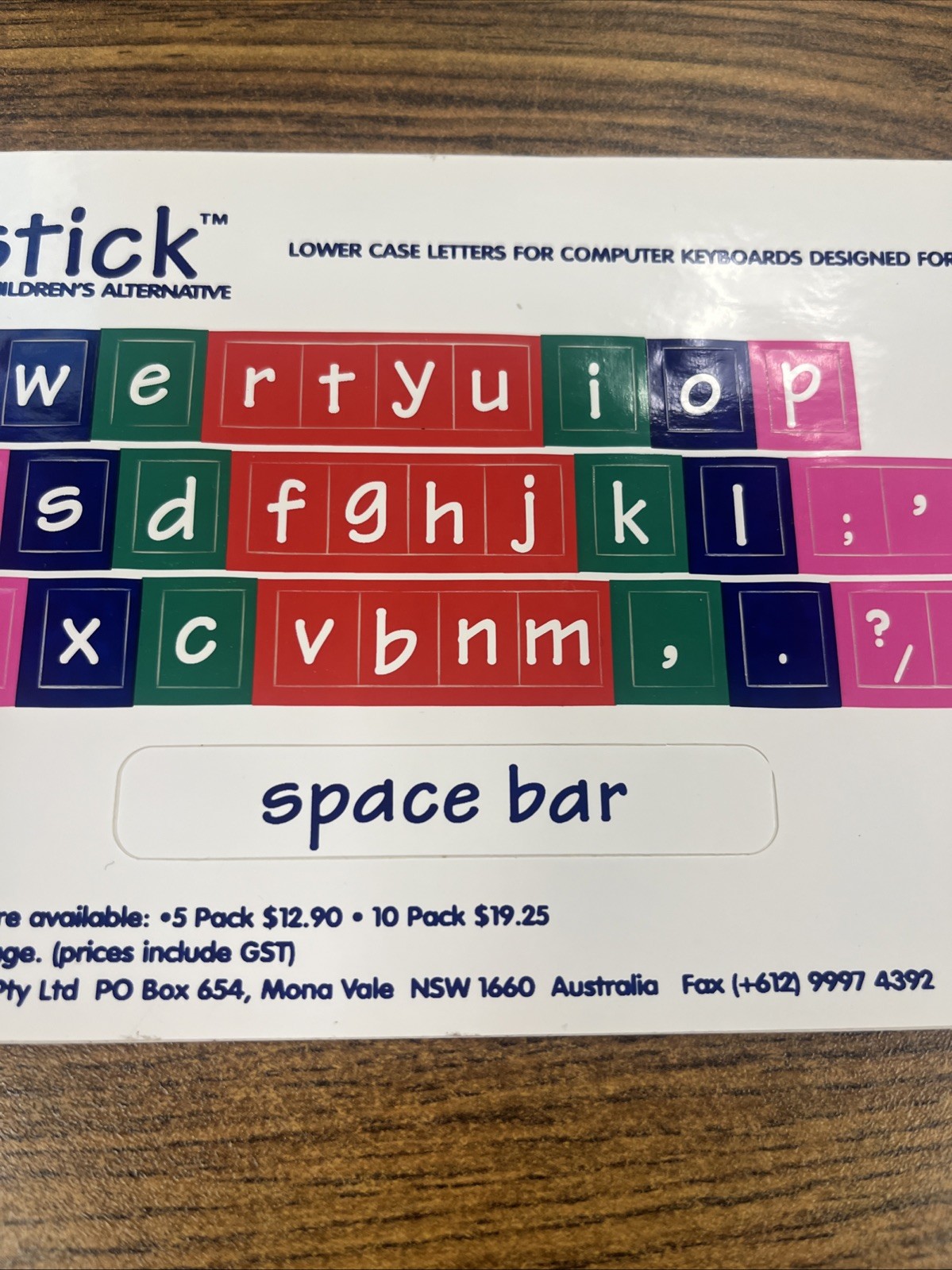 Keystick Lower Case Letters For Keyboards Assistive Technology Sticker Children