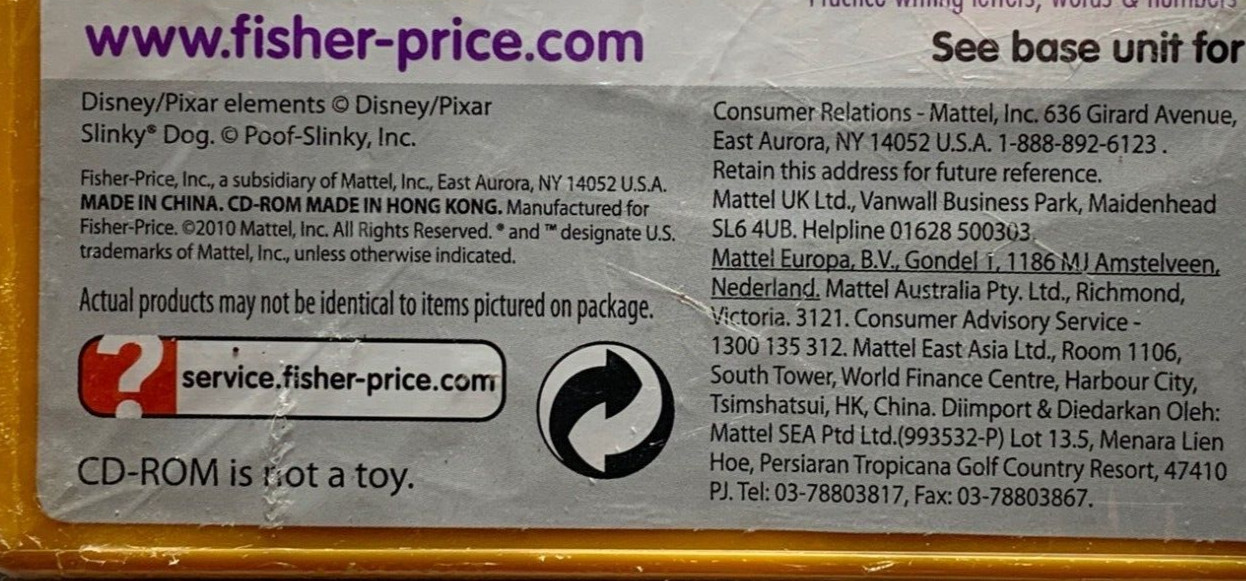 Disney Pixar iXL Learning System Toy Story 3 Fisher Price Age 3-7 Games Music