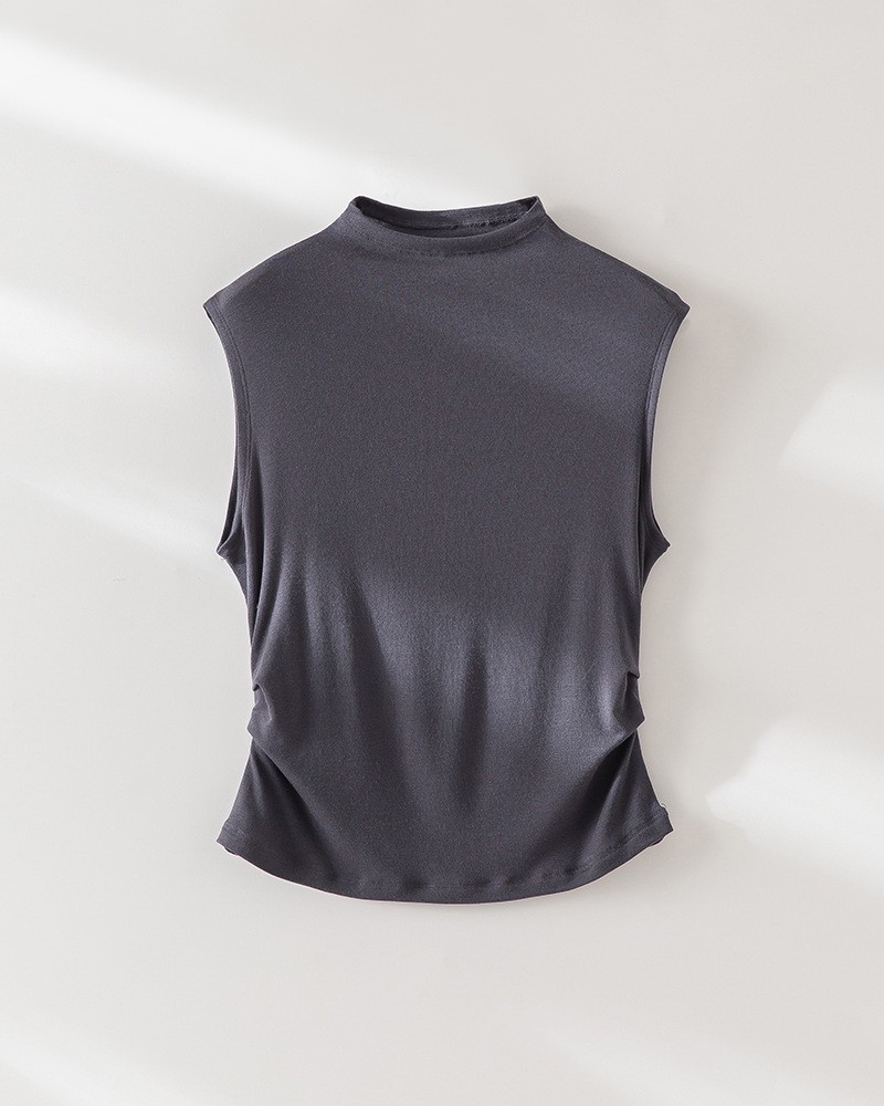 Lanjing Tencel Australia imported wool 5A antibacterial small high neck stand