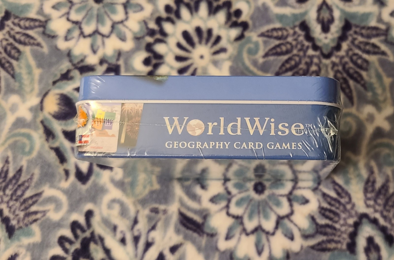 “World Wise USA Geography Card Game” America US Edition Tin Case 8+ New 2009