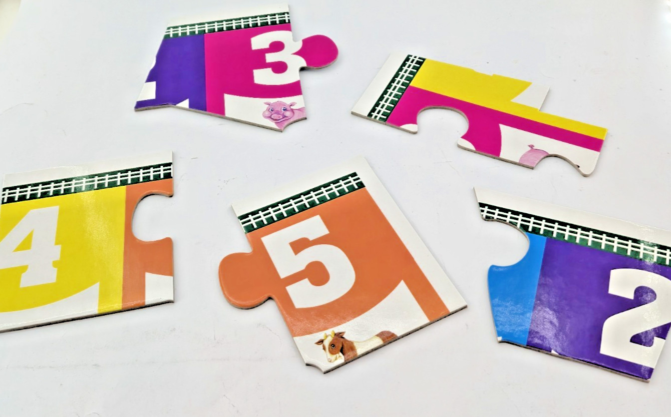 Count The Farm Animals Floor Puzzle 30 Pc – 2ft – Toddler Learning Ages 3+