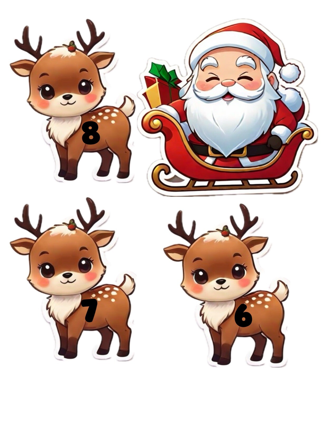 CHRISTMAS BUNDLE – 10 sets FLANNEL BOARD LAMINATED CARDSTOCK DIY *UNCUT *
