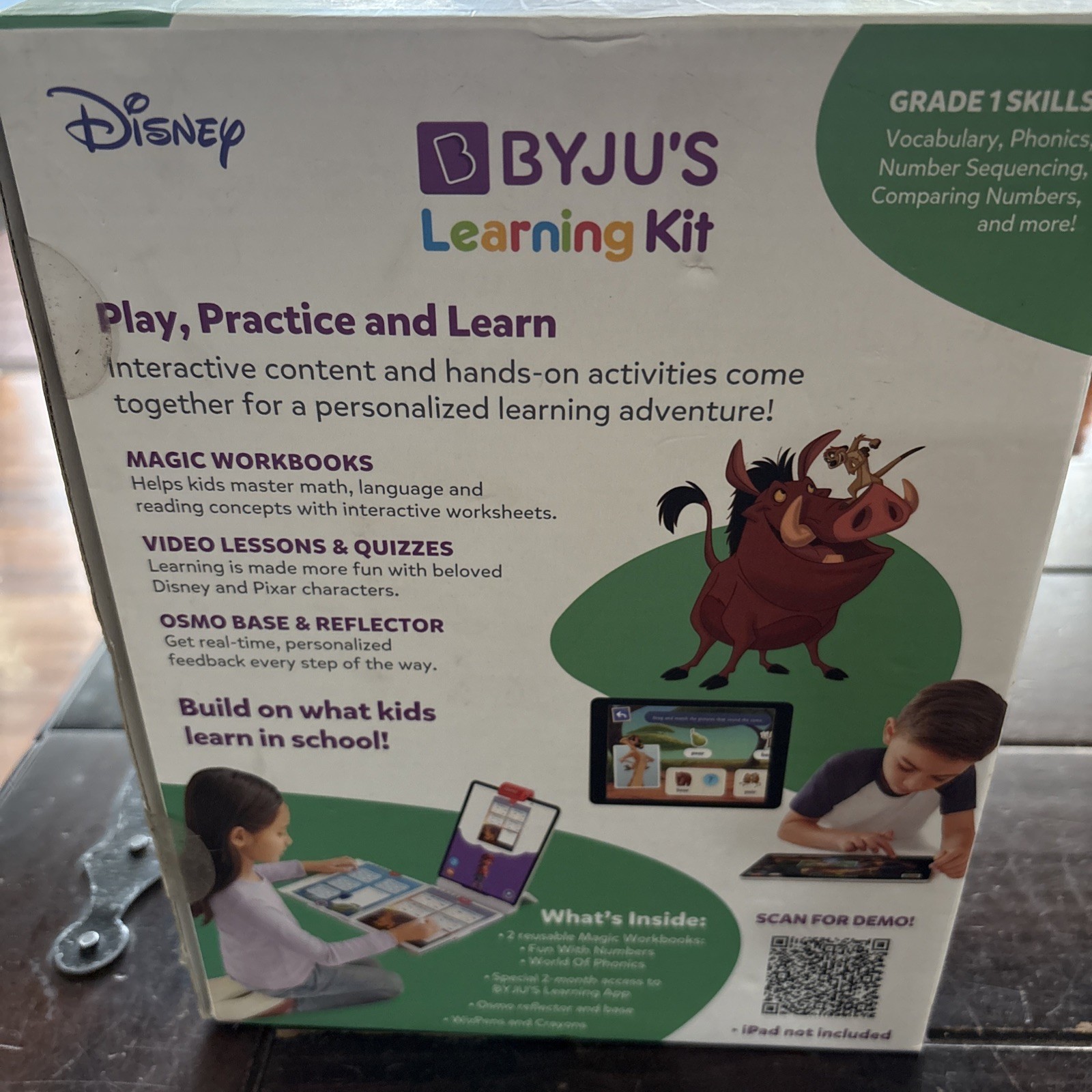 BYJU’S Learning Disney Kit: Grade 1, Introductory Edition, STEM Open Box New