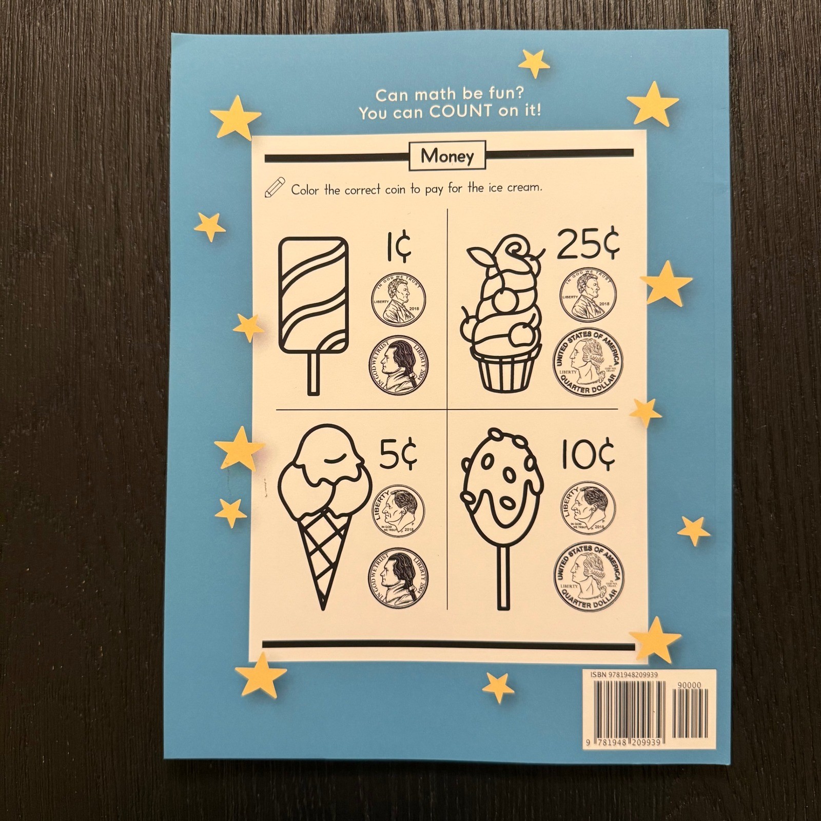 Kindergarten Math Workbook Ages 5–7 Modern Kid Press Addition Money Time NEW