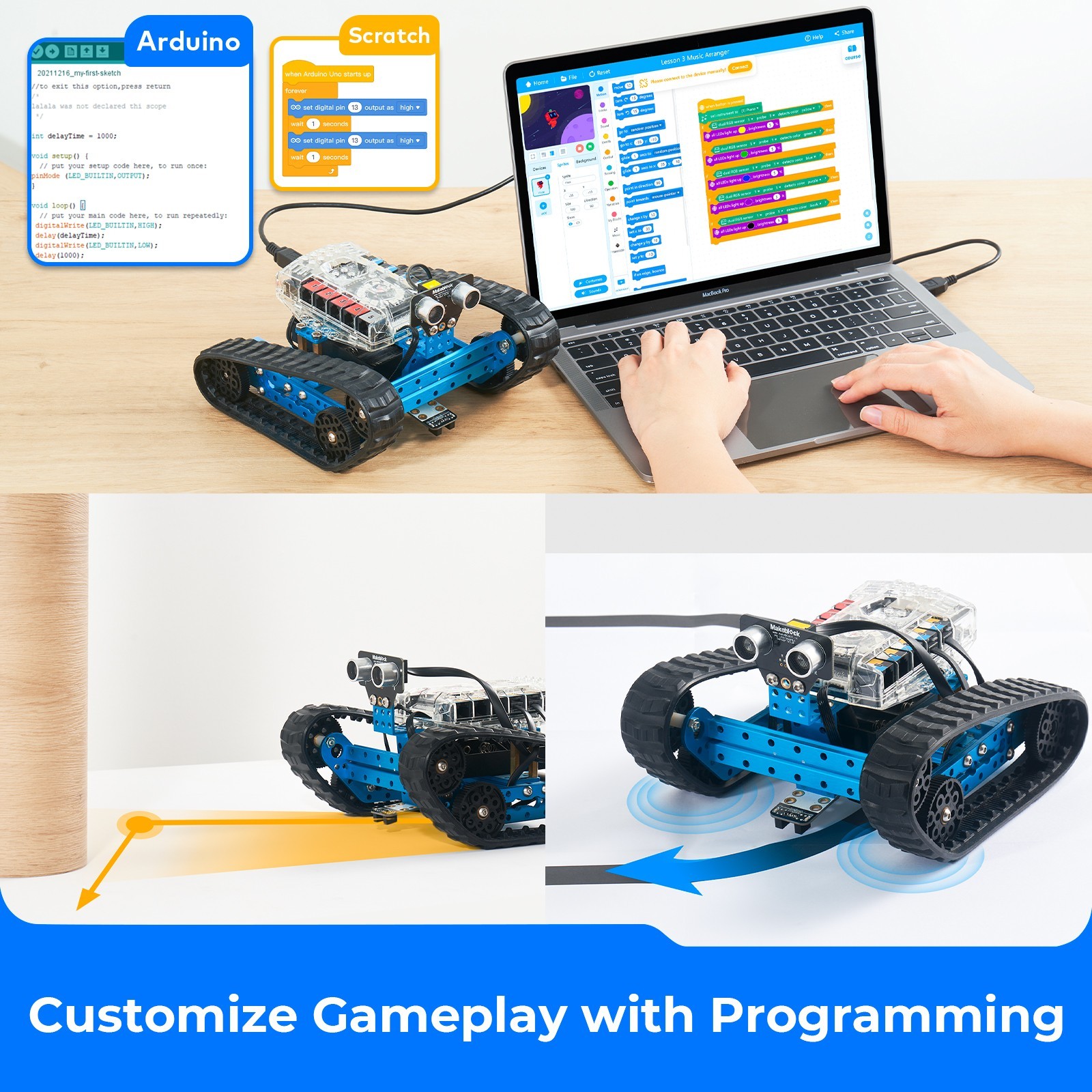 Makeblock mBot Ranger 3-in-1 Educational Robot Kit, Learn Coding with Scratch