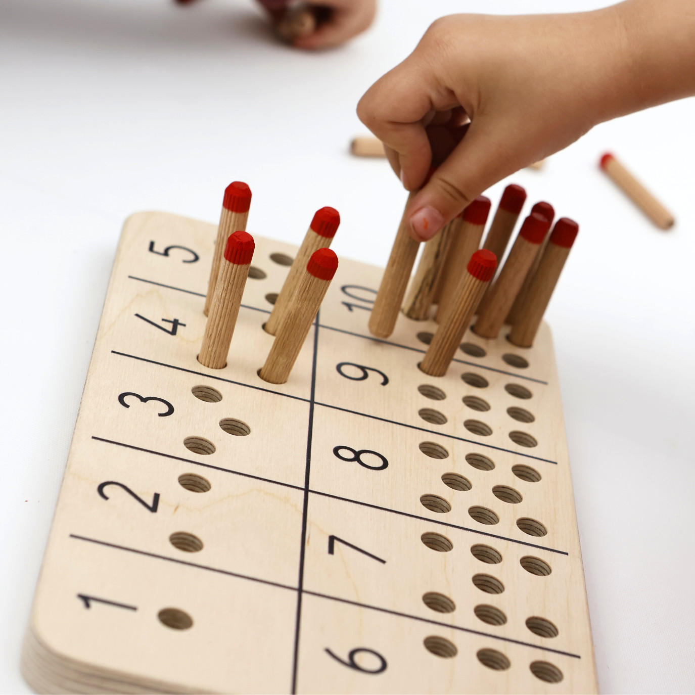 Montessori Wooden Counting Toy – Educational Preschool Math Game Ages 3+