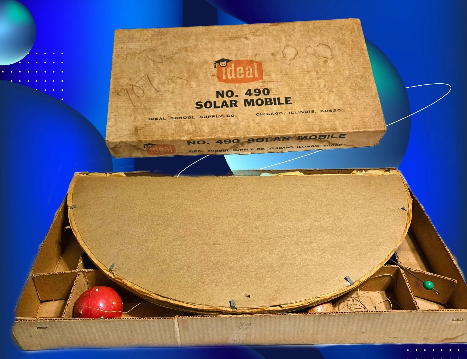 Vintage Ideal No. 490 Solar Mobile Kit Science Education Space Toy 1960s Chicago