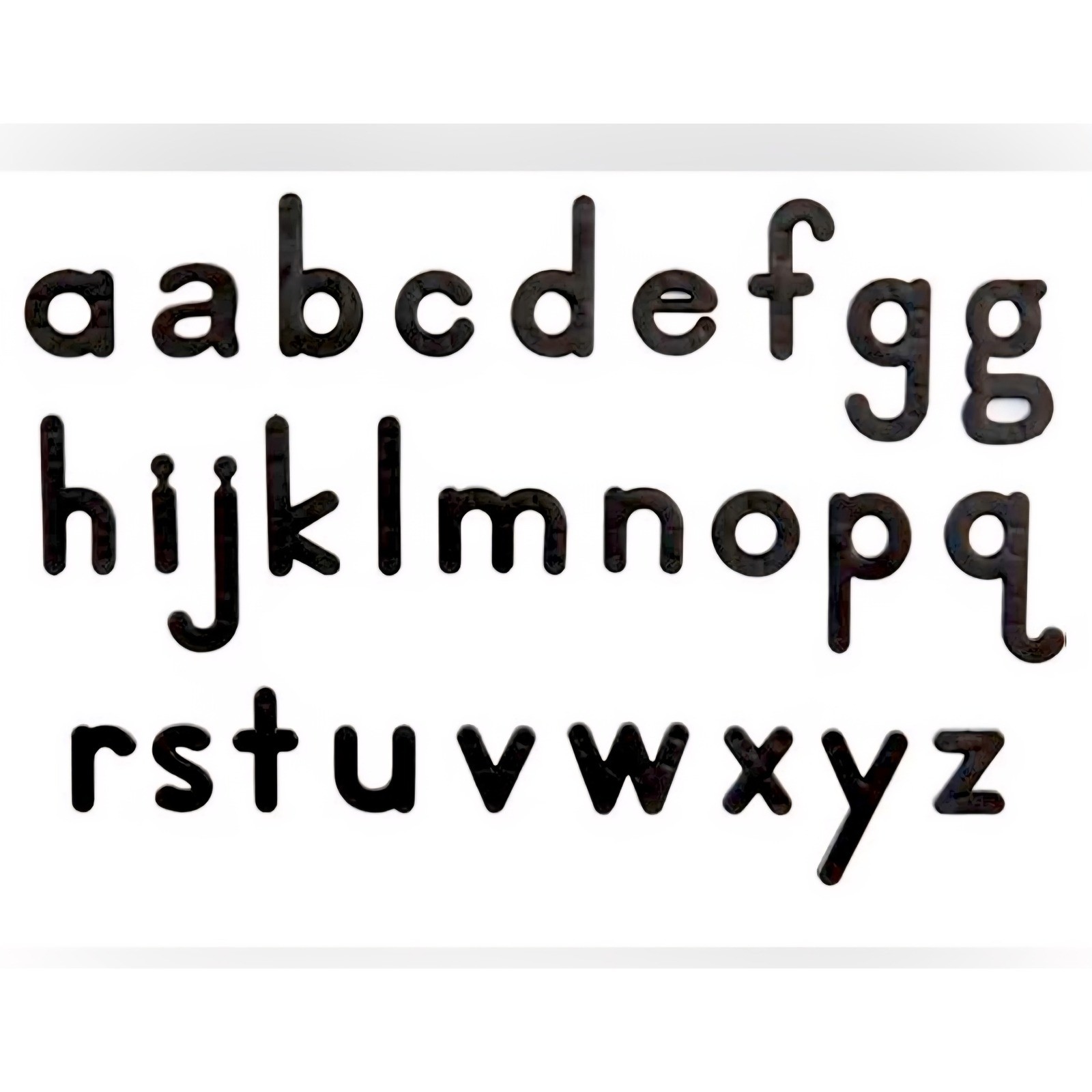 Really Good Stuff EZread Black Plastic Magnetic Letters Lowercase Set of 80