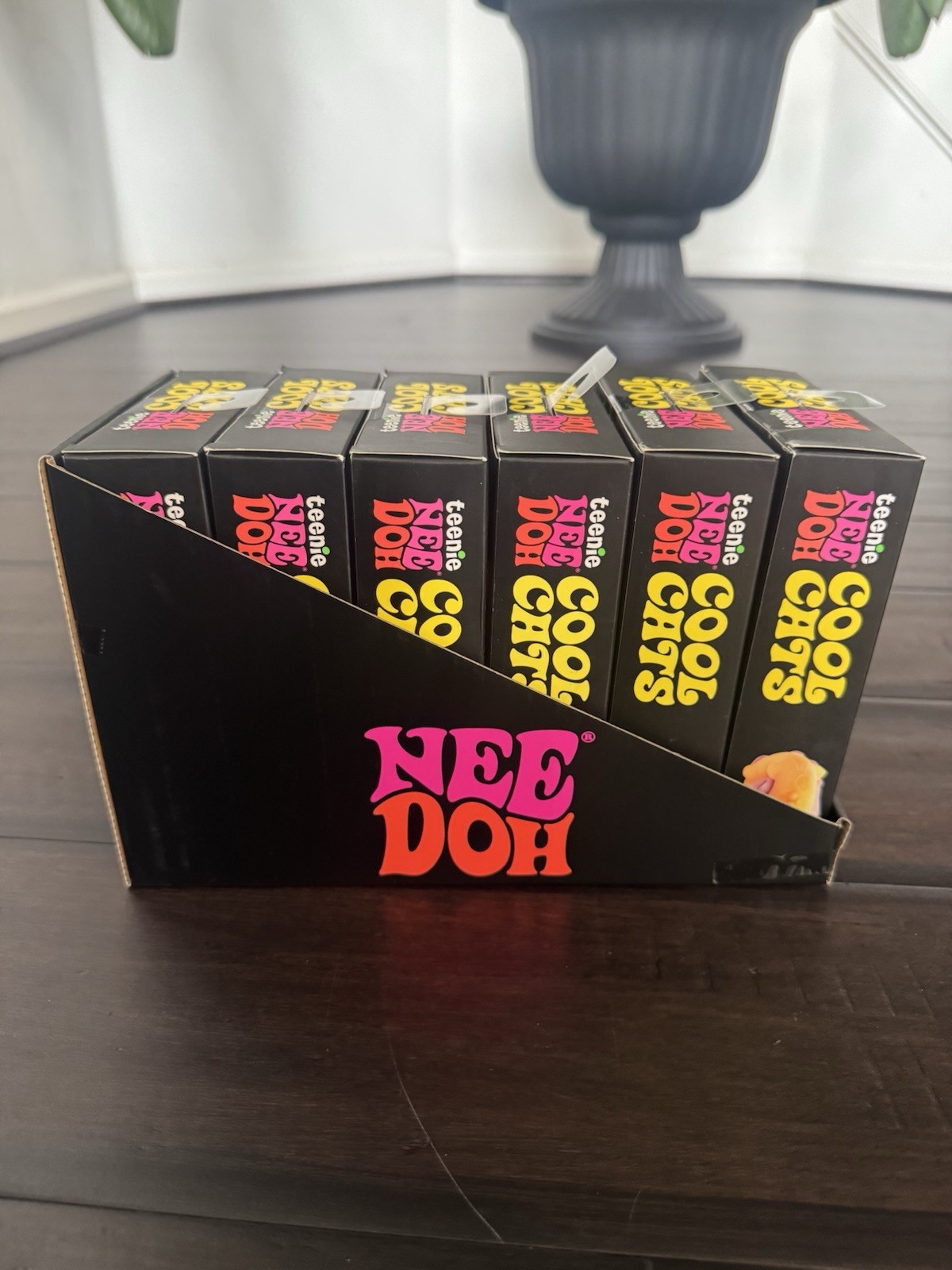 (LOT OF 6) NeeDoh Teenie Cool Cats Display 4 pack Squishy Nee Doh Mini Kittens