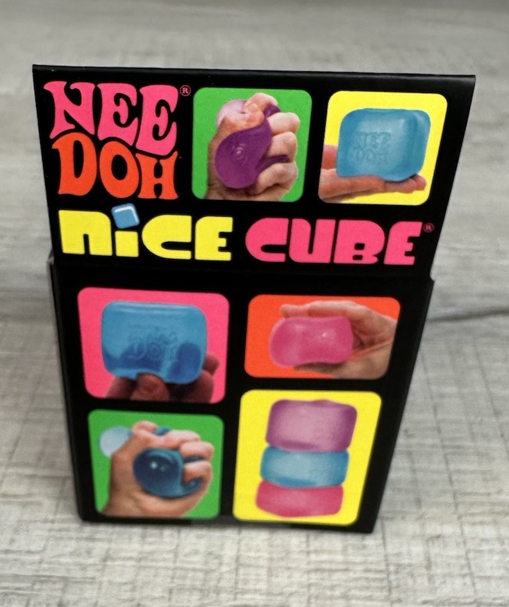 Nee Doh Nice Cube Super Solid Squish Authentic New In Packaging (Pink) 2.25”