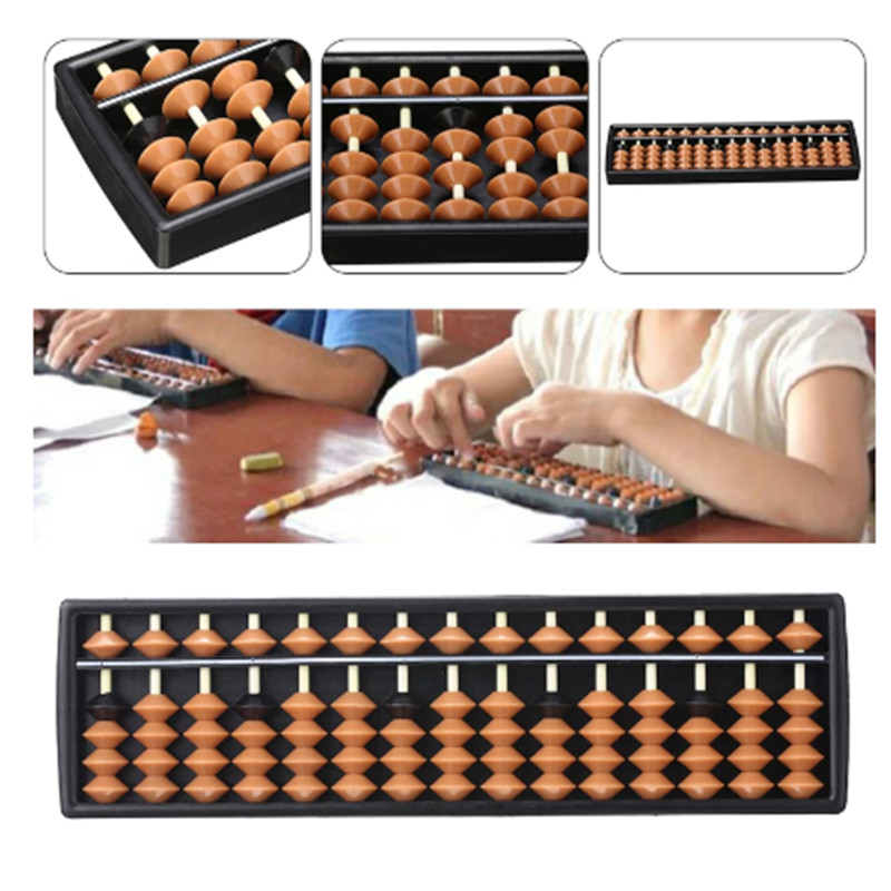 Abacus Soroban Chinese Japanese Calculator Counting Tools 17 Digit Rods Standard