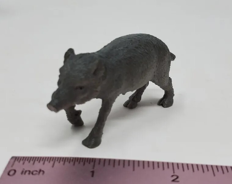 Boar Miniature Toy Figure 2.5″ Plastic Play Display Diorama