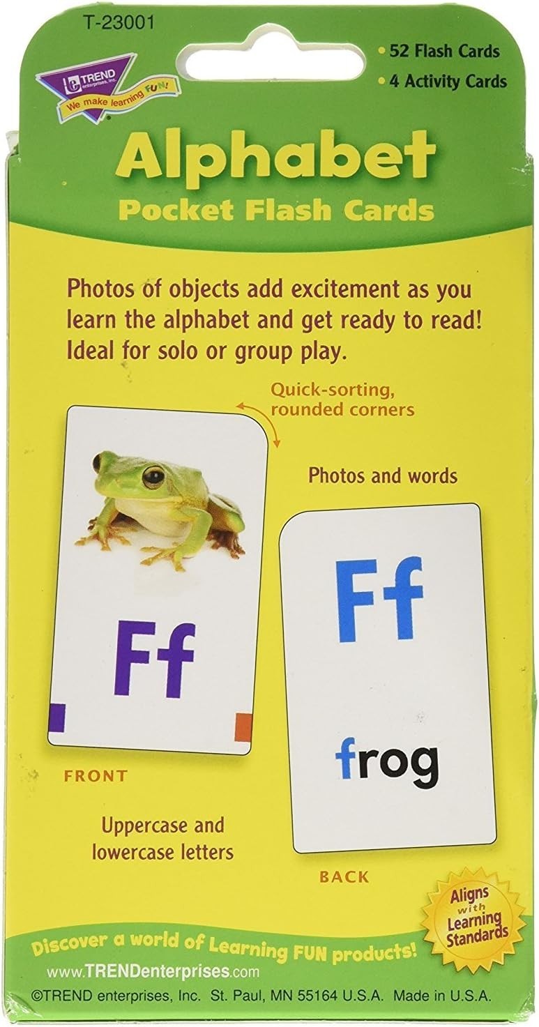 56 Alphabet Pocket Flash Cards – Fun Skill-Building Learning Tool for Ages 4-7
